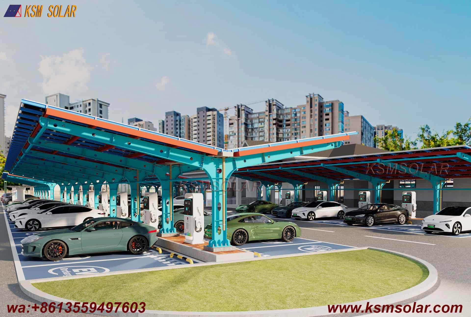 Single-Column Segmented Back-to-Back PV Carport
