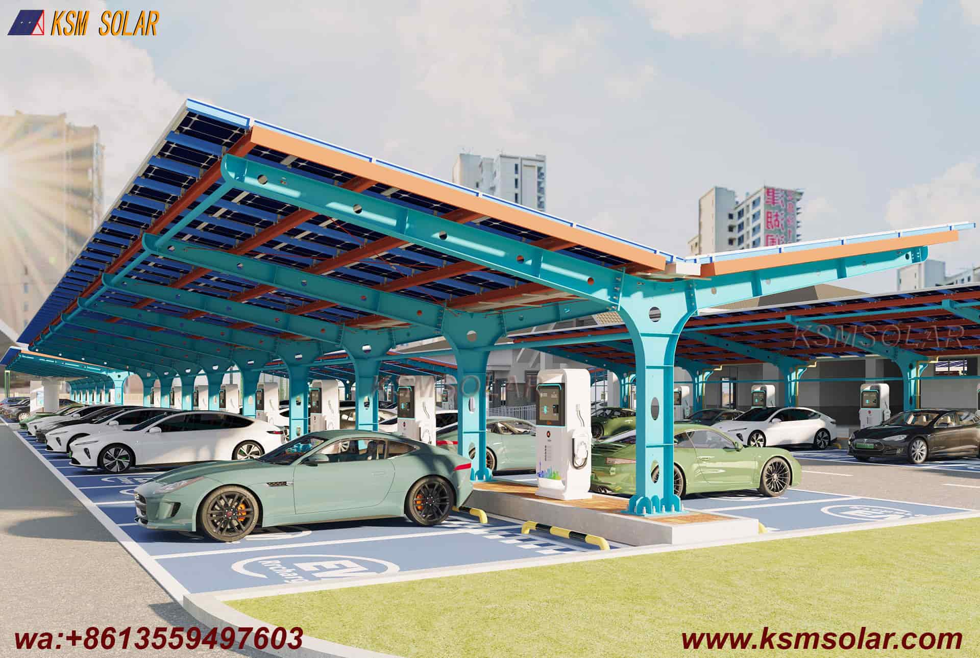 Single-Column Segmented Back-to-Back PV Carport