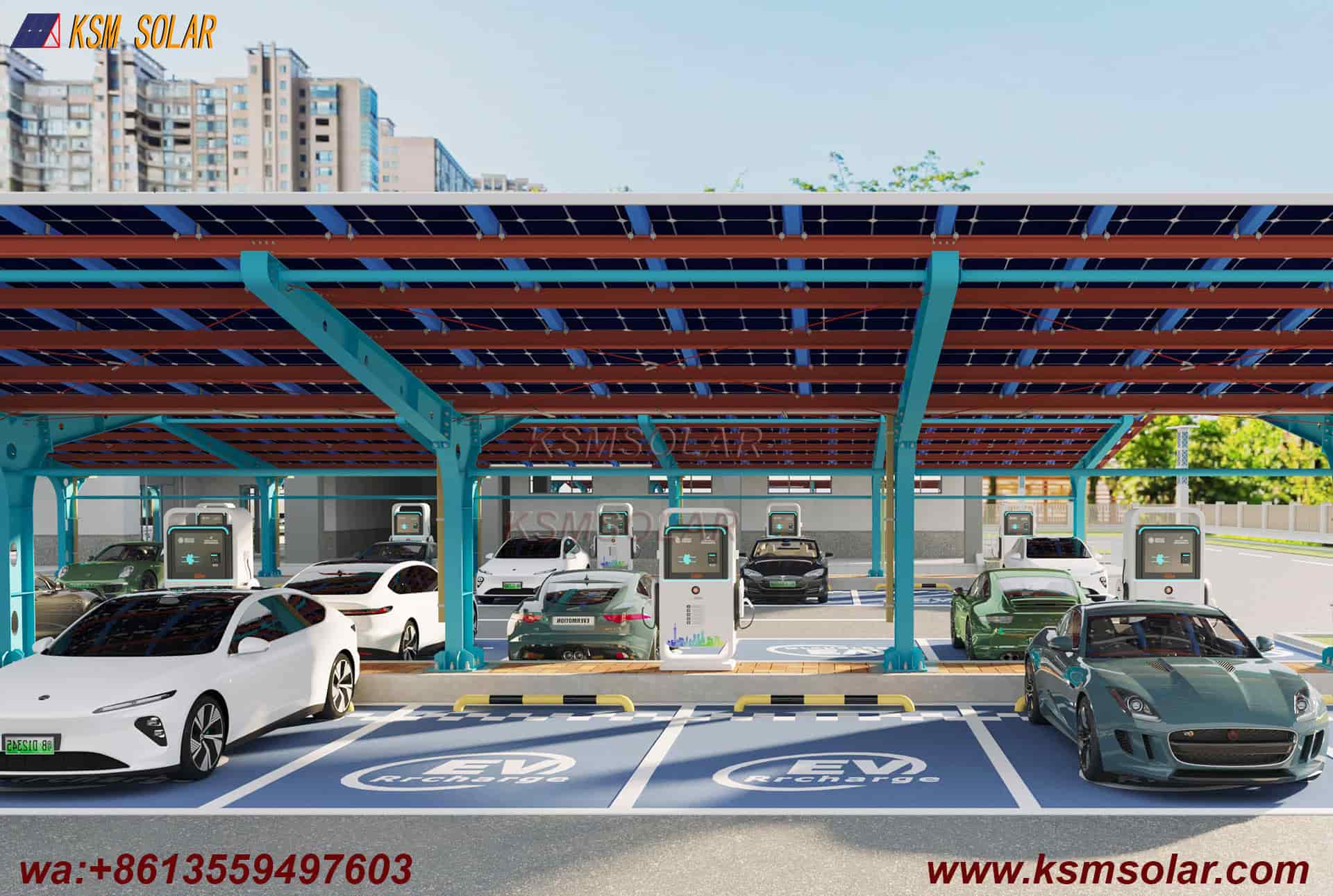 Single-Column Segmented Back-to-Back PV Carport