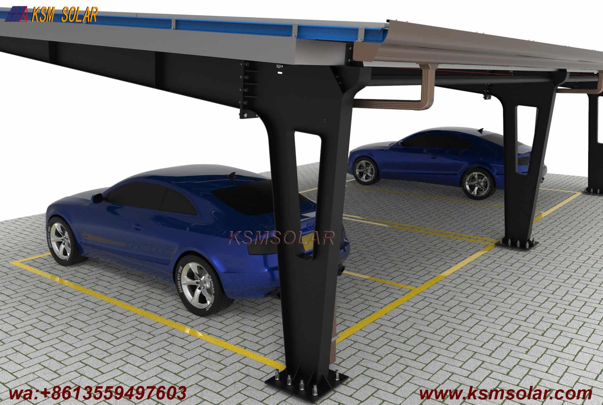 L-Type Single-Column Waterproof Solar Carport