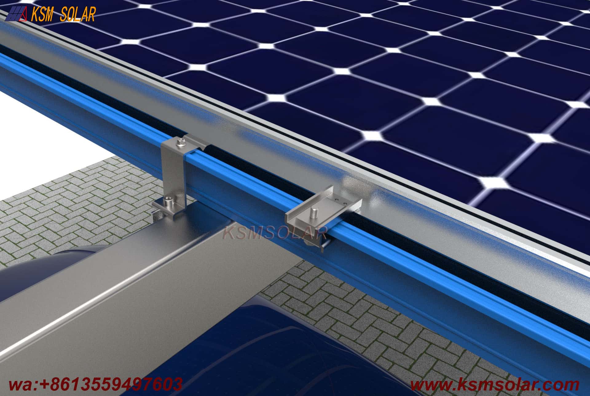 L-Type Single-Column Waterproof Solar Carport