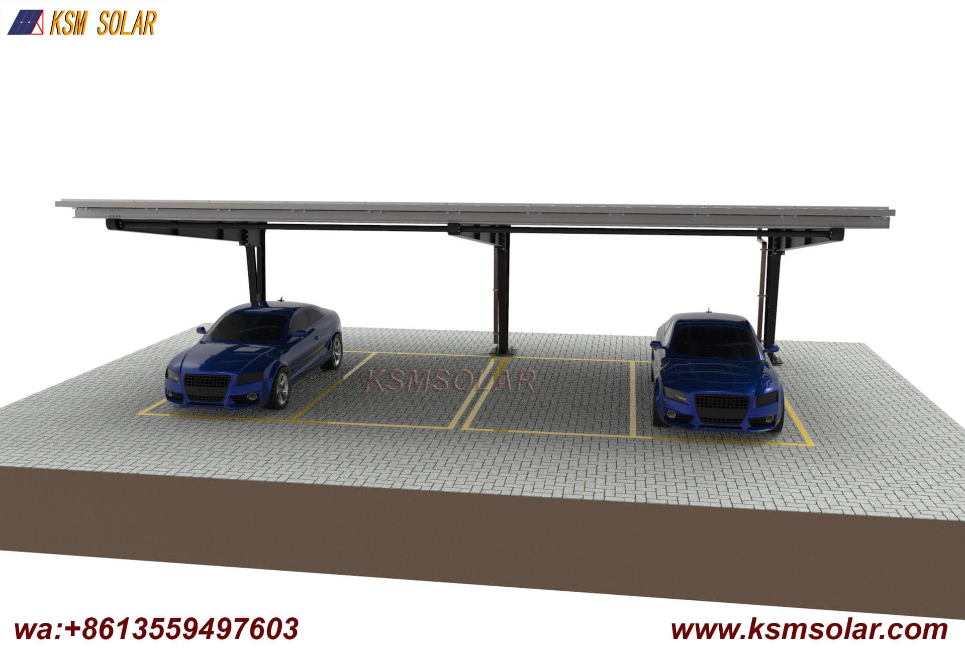L-Type Single-Column Waterproof Solar Carport