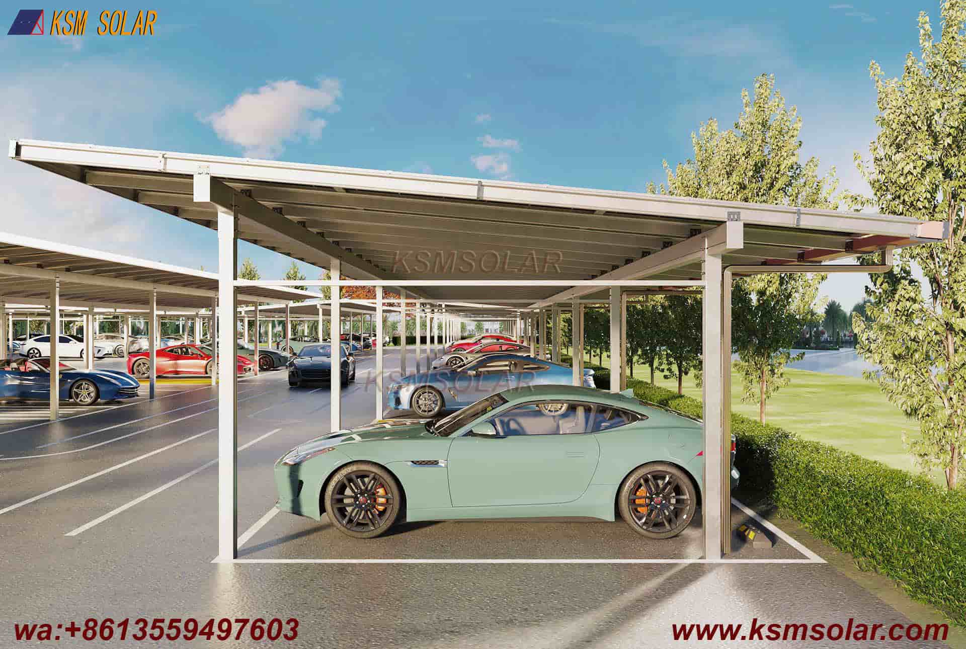 Aluminum Double-Column Solar Carport