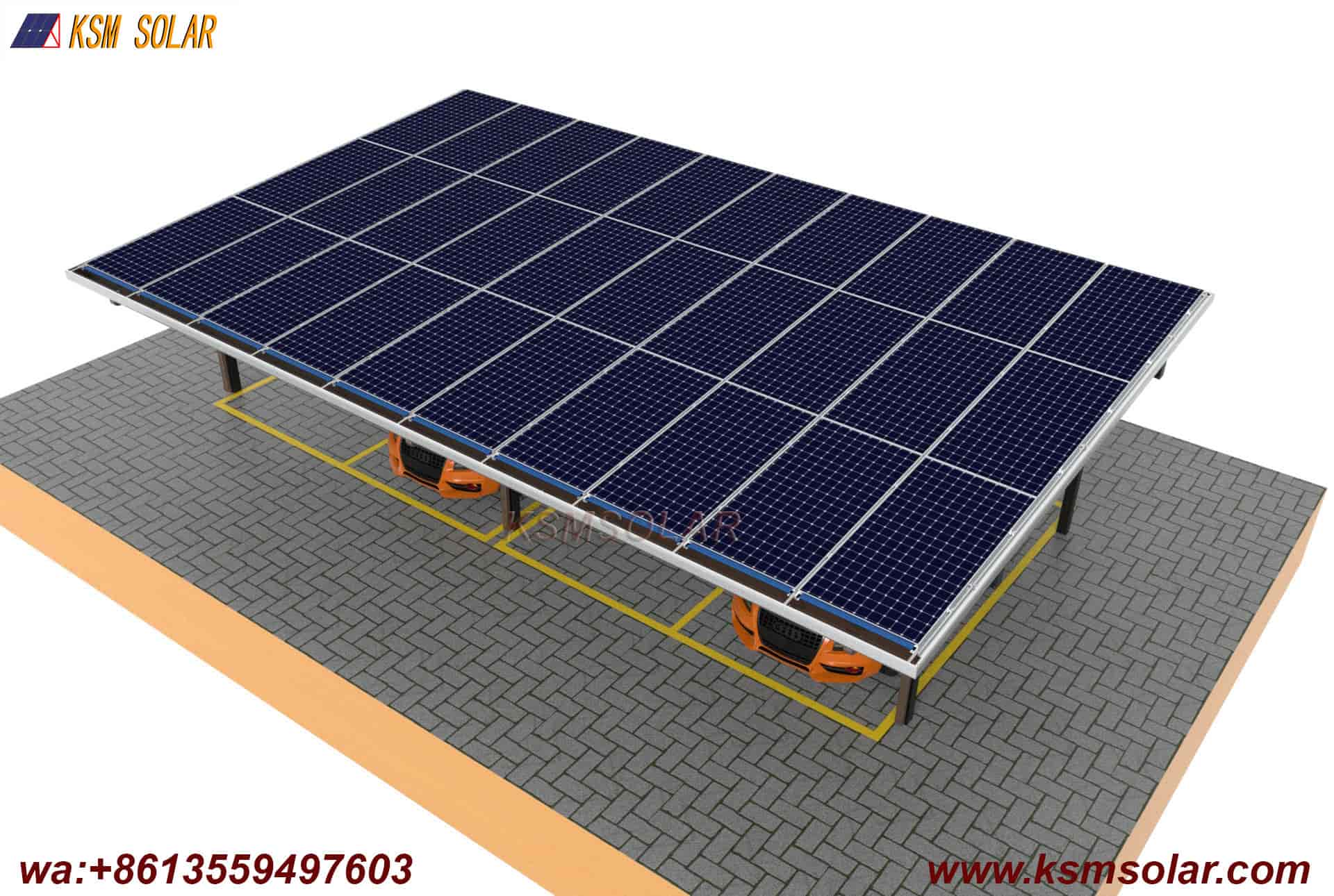 Aluminum Double-Column Solar Carport