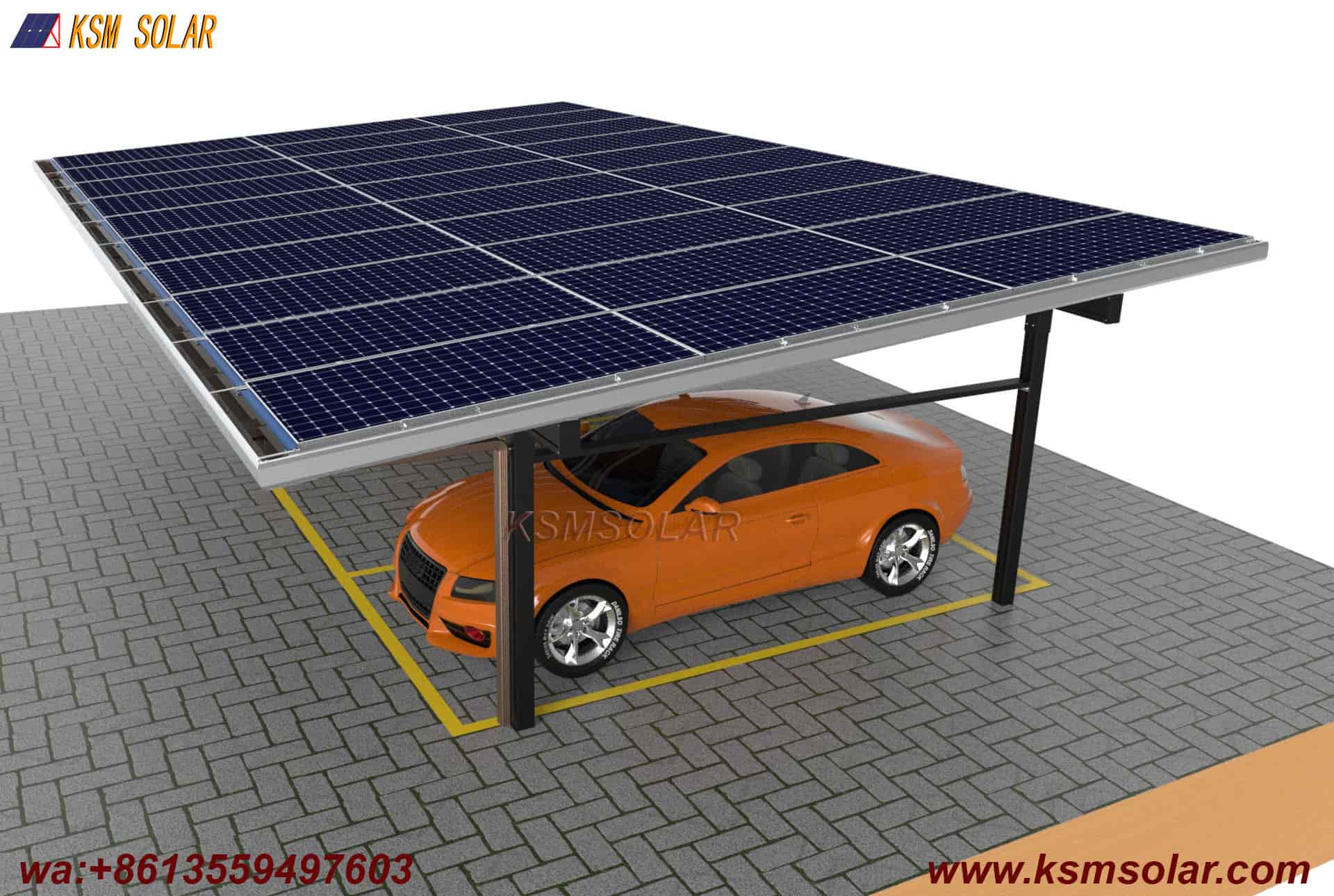 Aluminum Double-Column Solar Carport