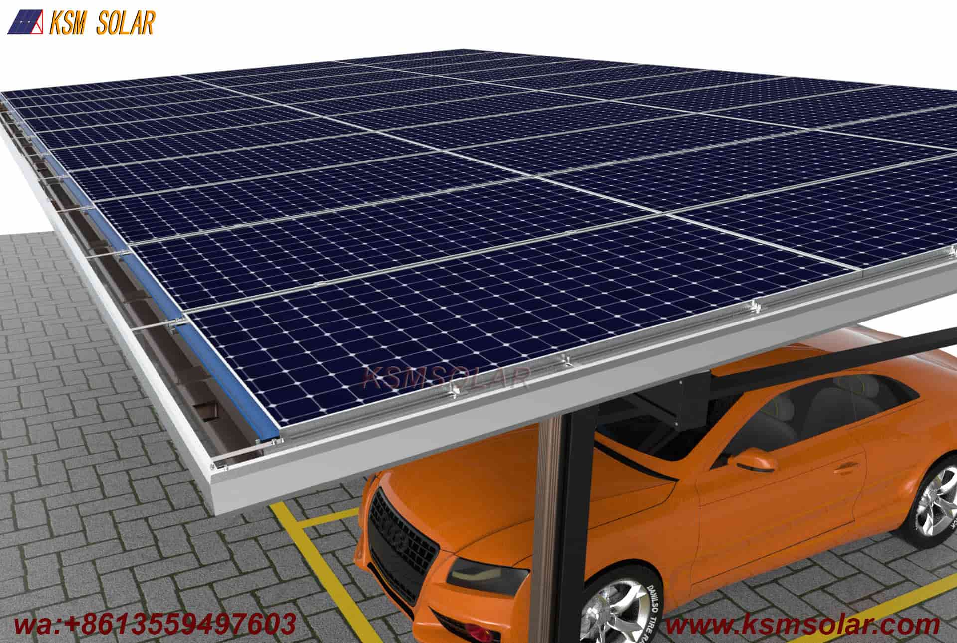 Aluminum Double-Column Solar Carport