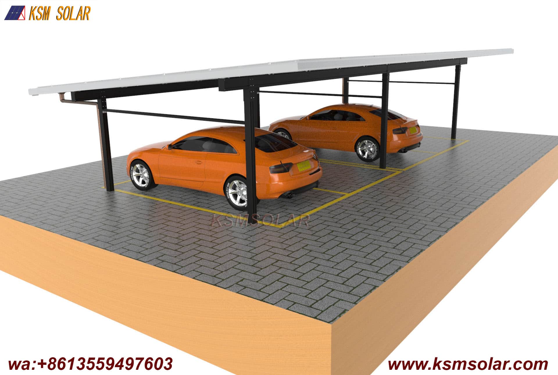 Aluminum Double-Column Solar Carport
