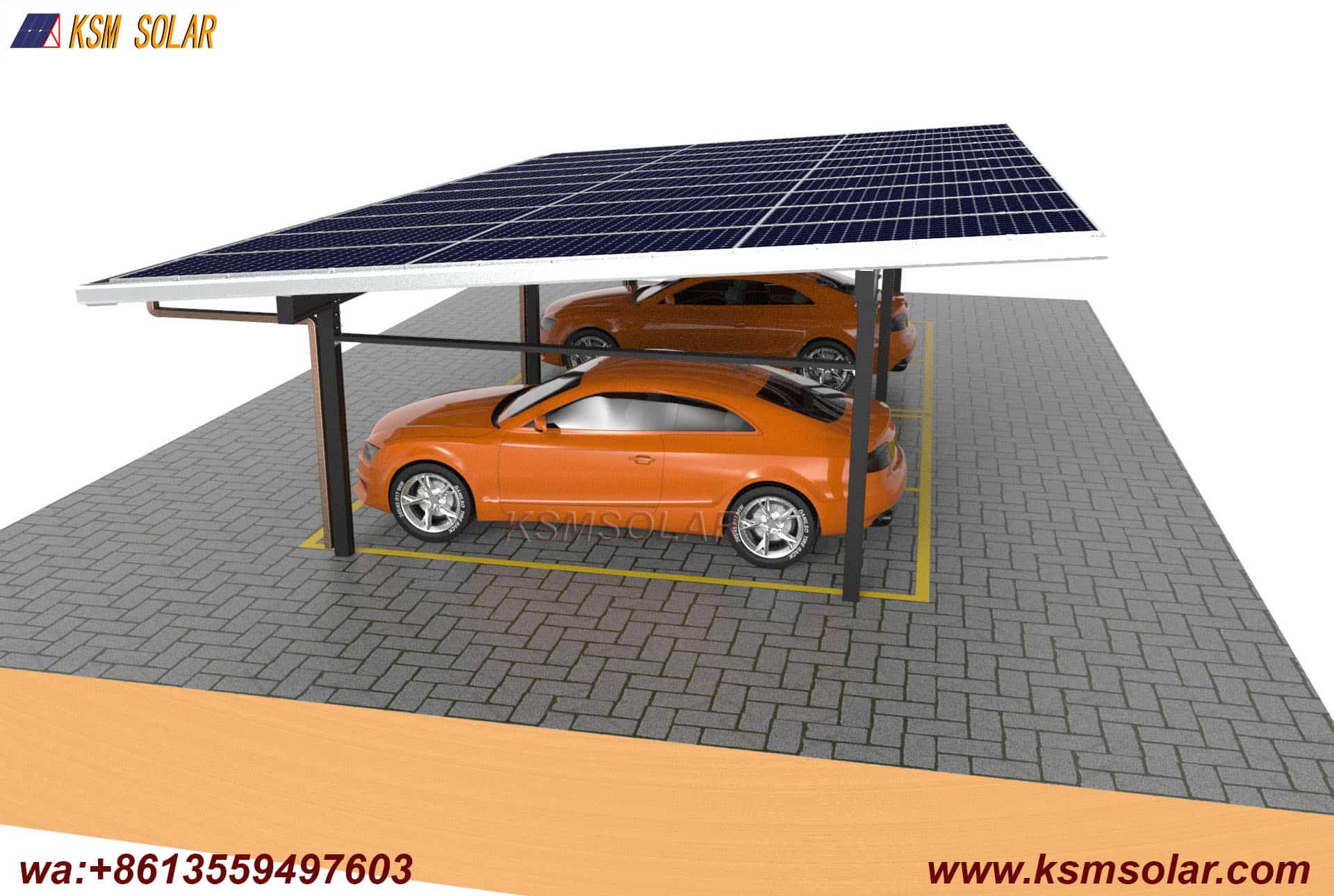 Aluminum Double-Column Solar Carport