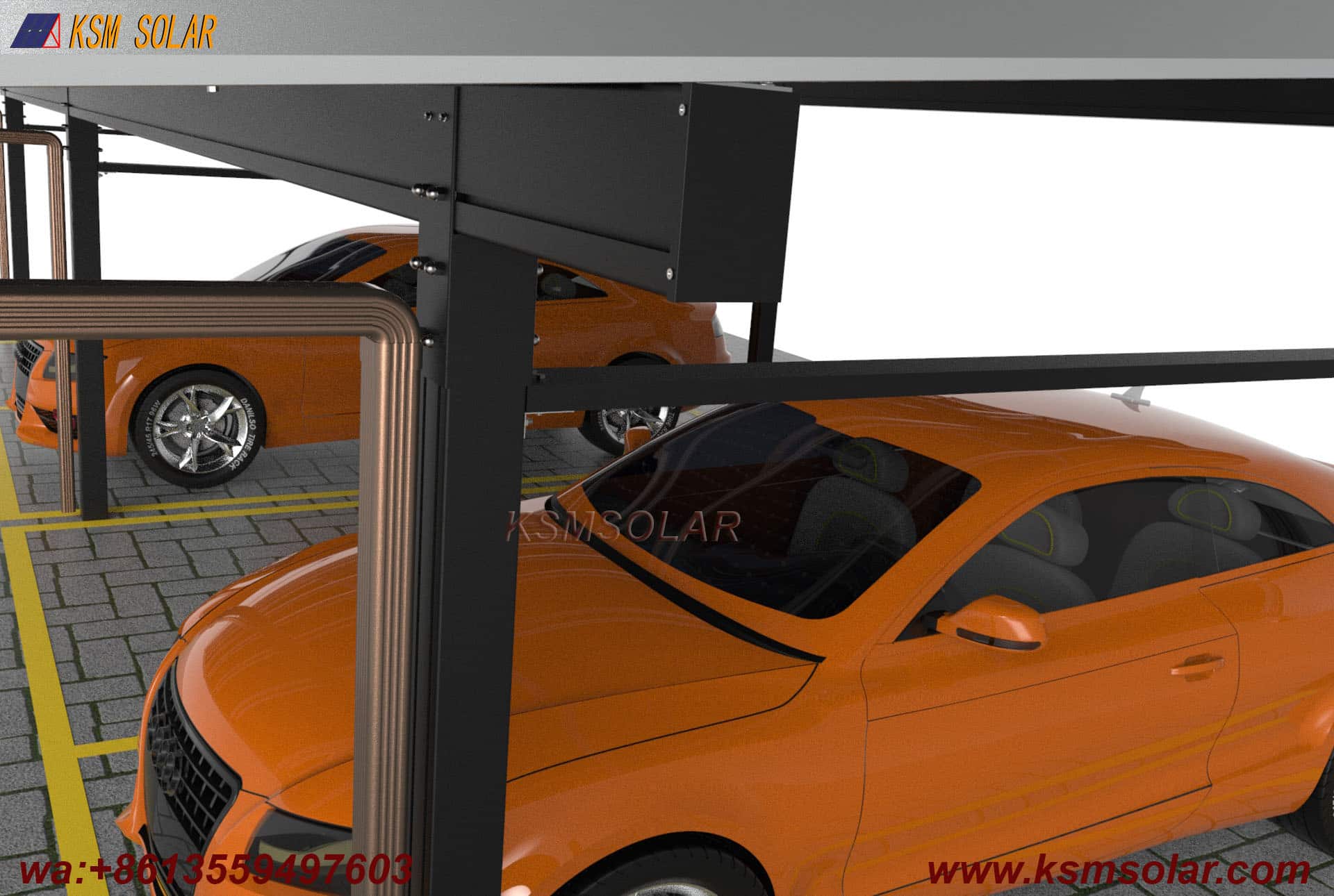Aluminum Double-Column Solar Carport