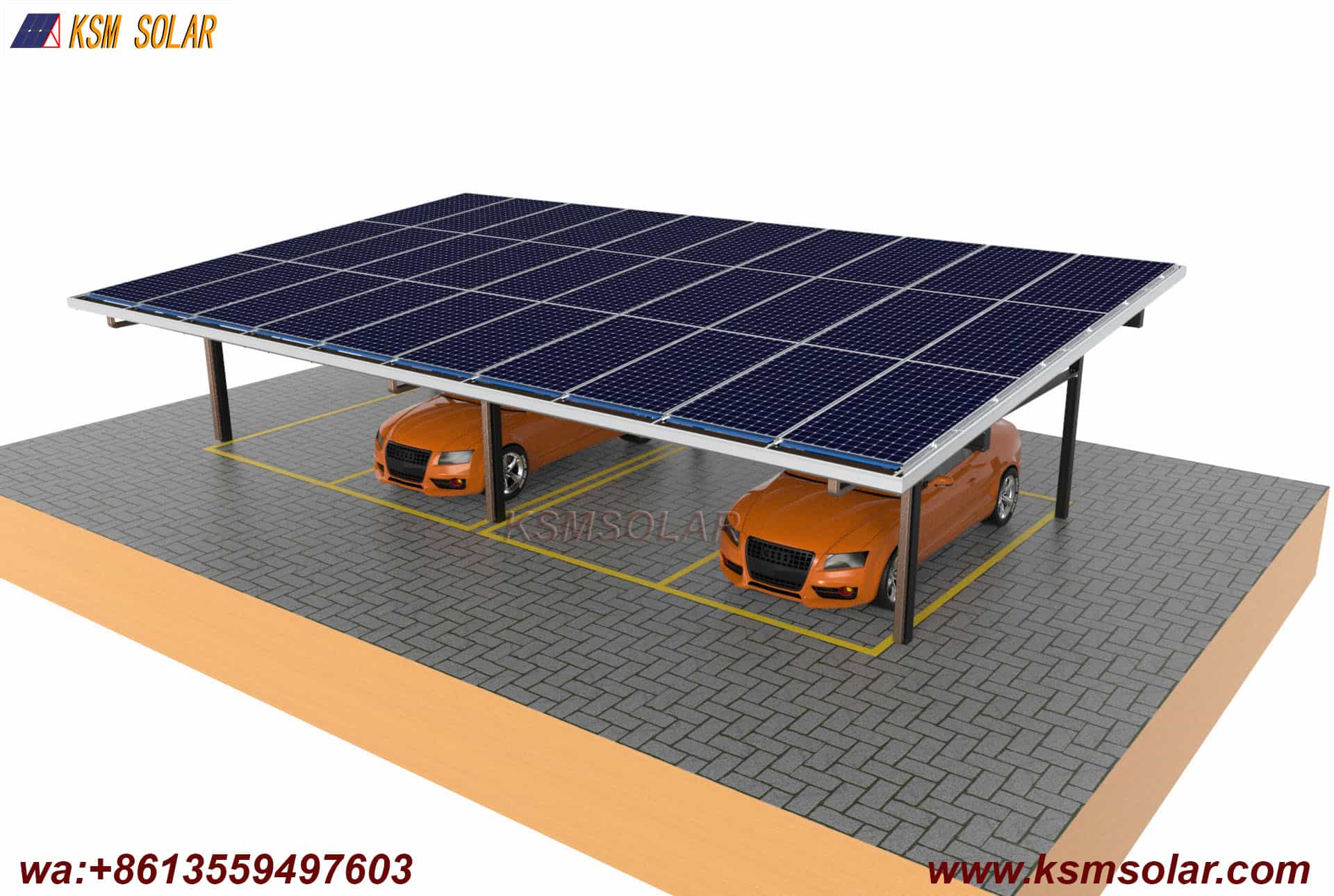 Aluminum Double-Column Solar Carport