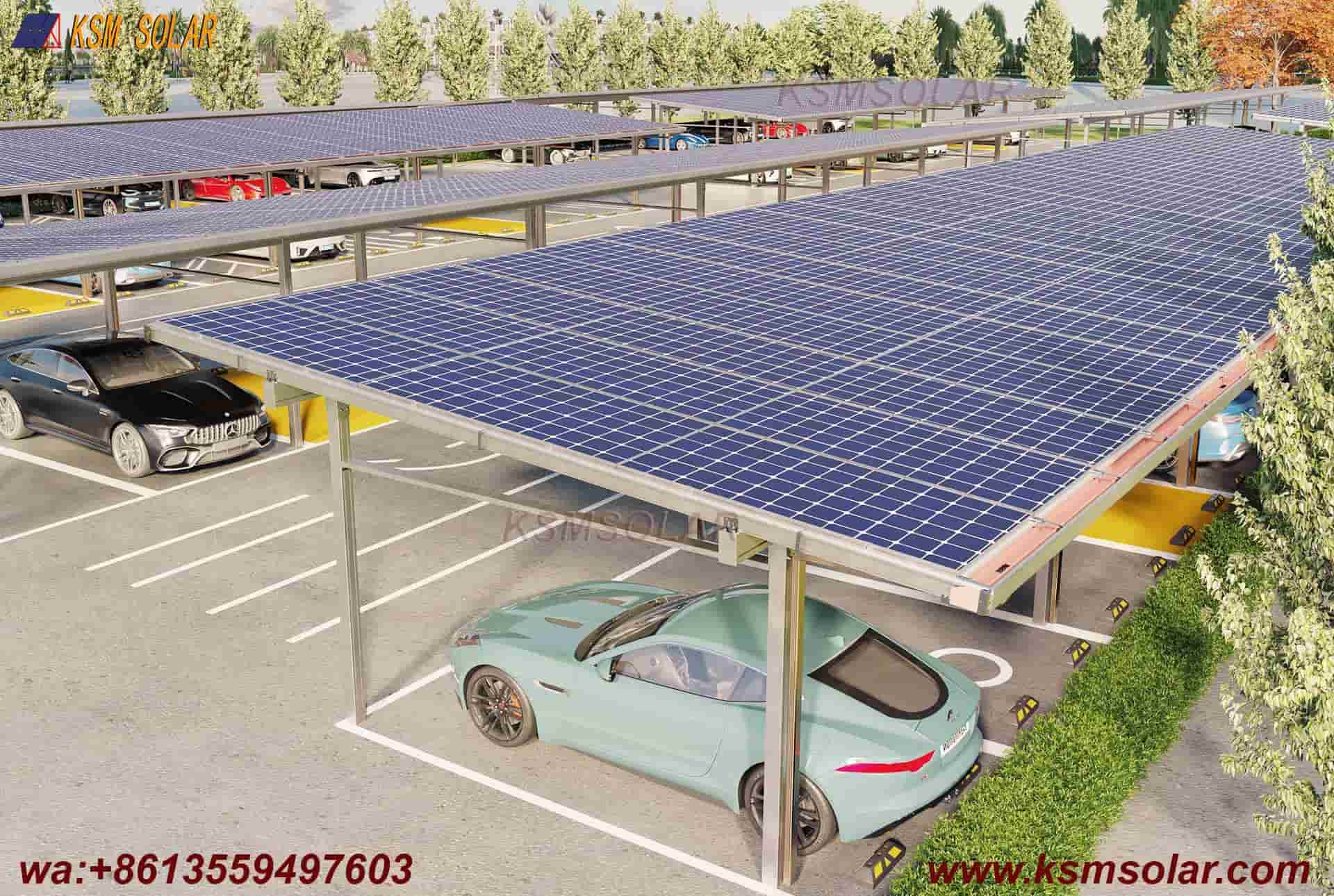 Aluminum Double-Column Solar Carport