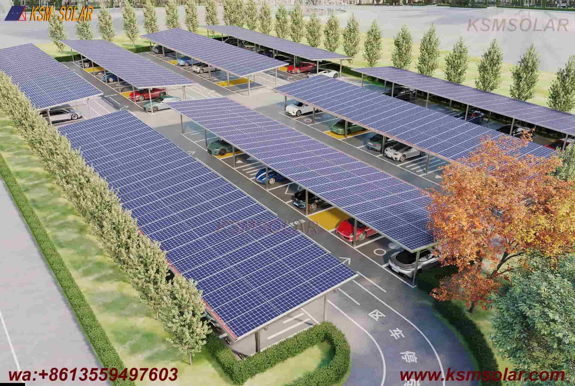 Aluminum Double-Column Solar Carport