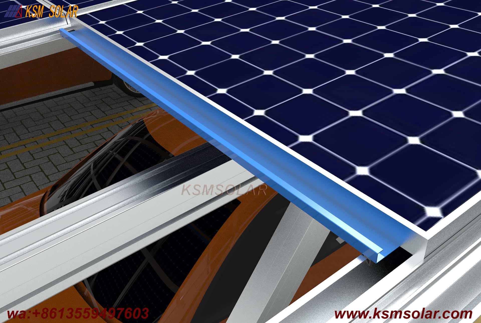 Waterproof Aluminum Alloy Photovoltaic Carport