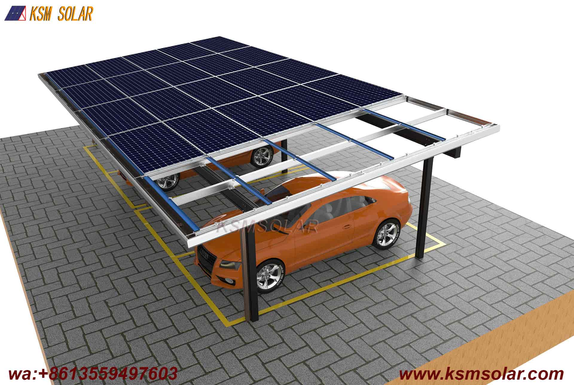 Aluminum Waterproof PVCarport with Decorative Cladding