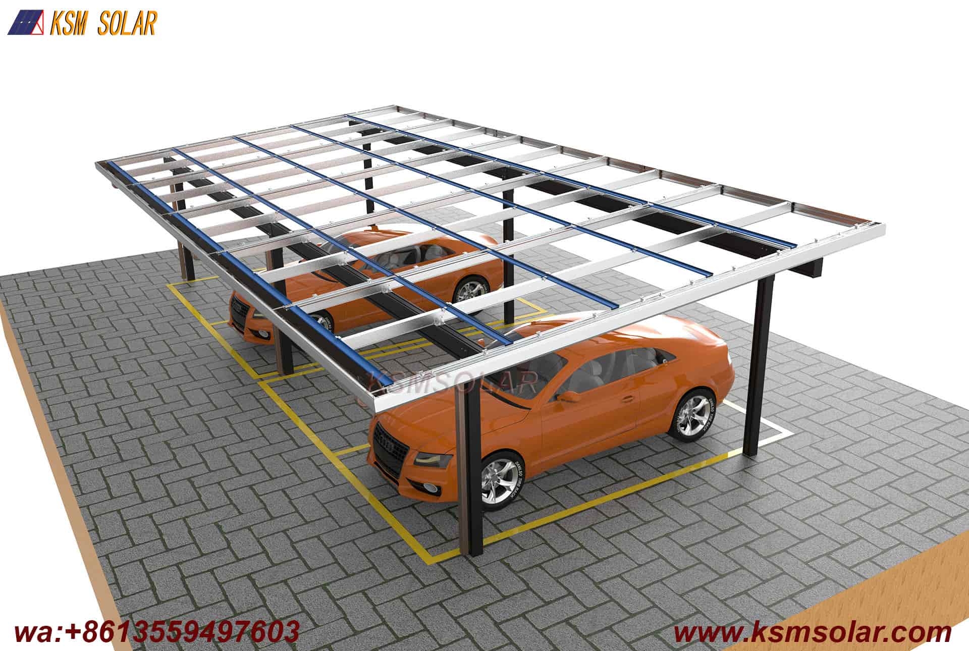 Aluminum Waterproof PVCarport with Decorative Cladding