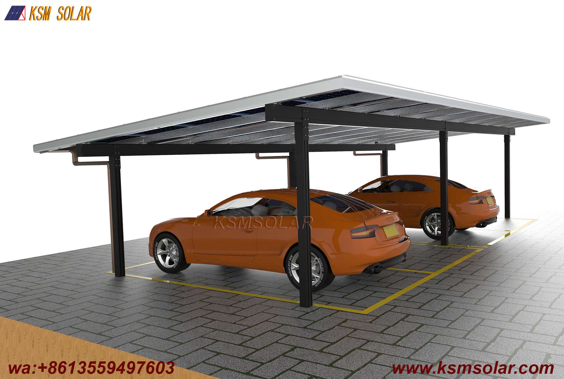 Aluminum Waterproof PVCarport with Decorative Cladding