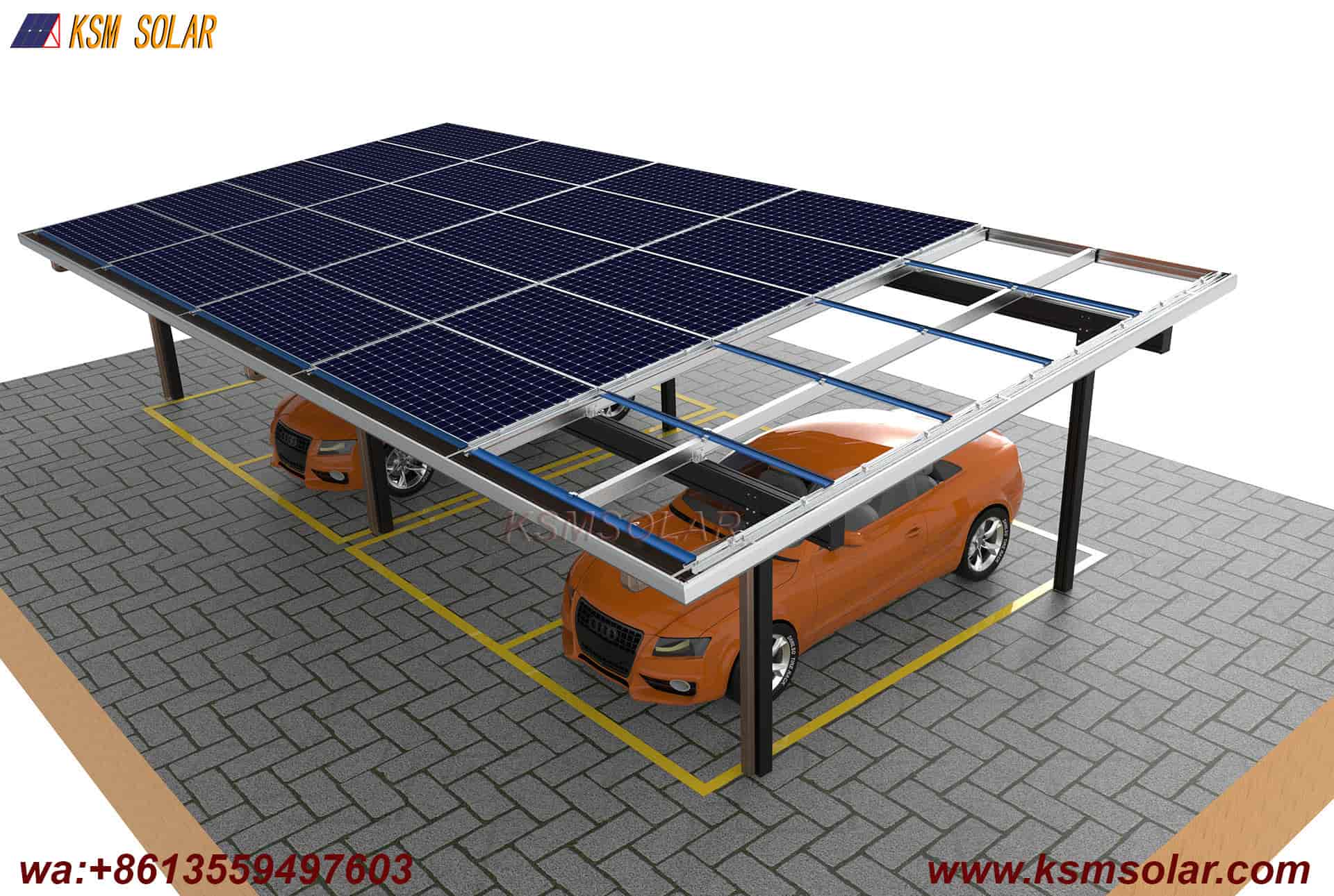 Aluminum Waterproof PVCarport with Decorative Cladding