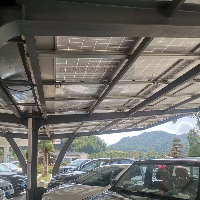 292.5KW Carbon Steel Solar Carport in Fujian China