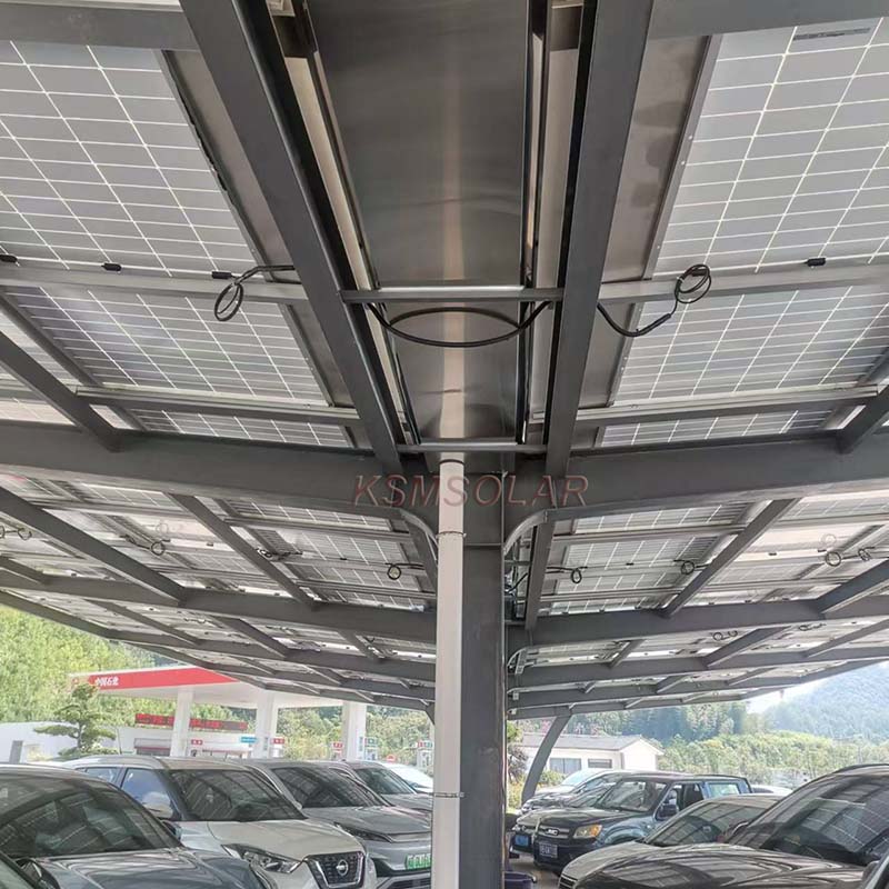 292.5KW Carbon Steel Solar Carport in Fujian China