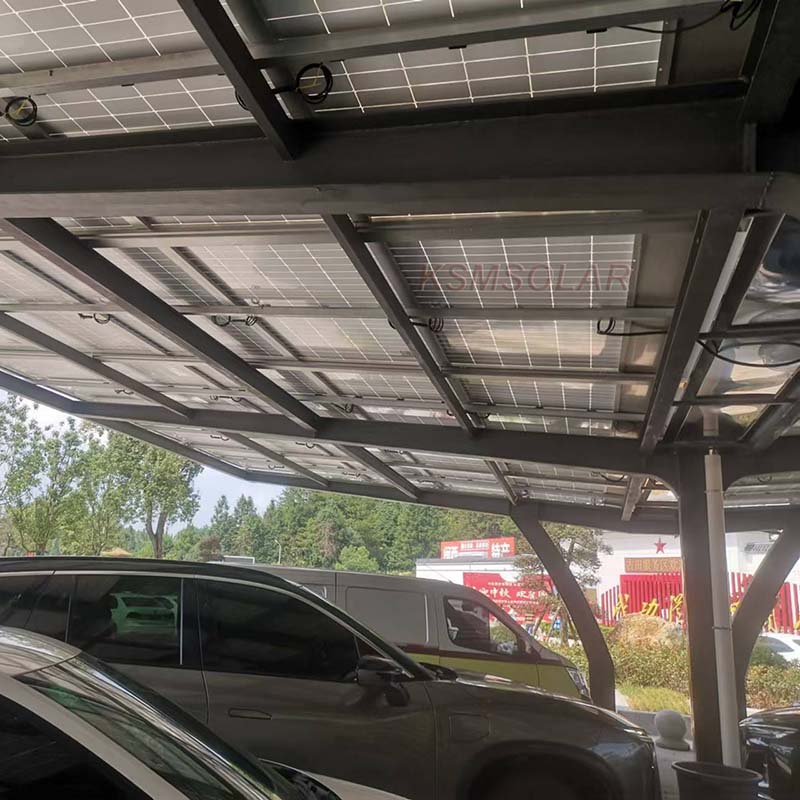 292.5KW Carbon Steel Solar Carport in Fujian China