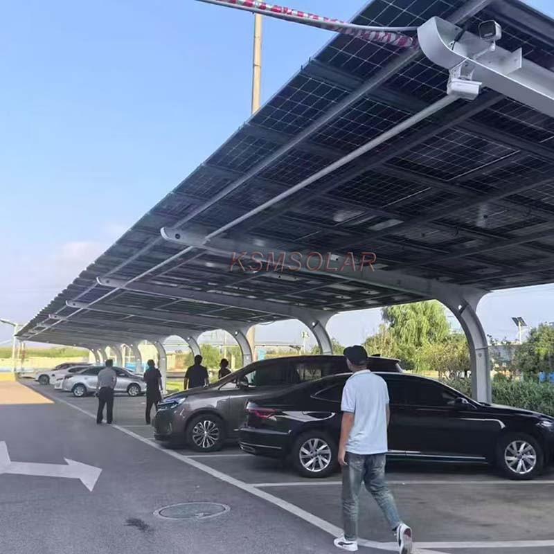 518.4KW Carbon Steel PV Carport In Guangdong