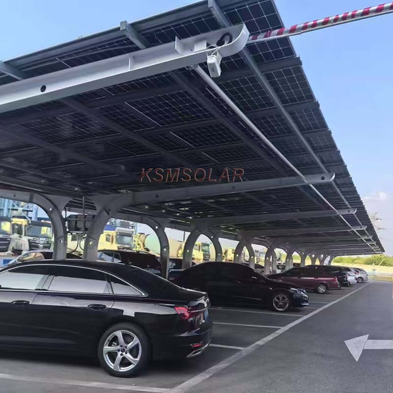 518.4KW Carbon Steel PV Carport In Guangdong