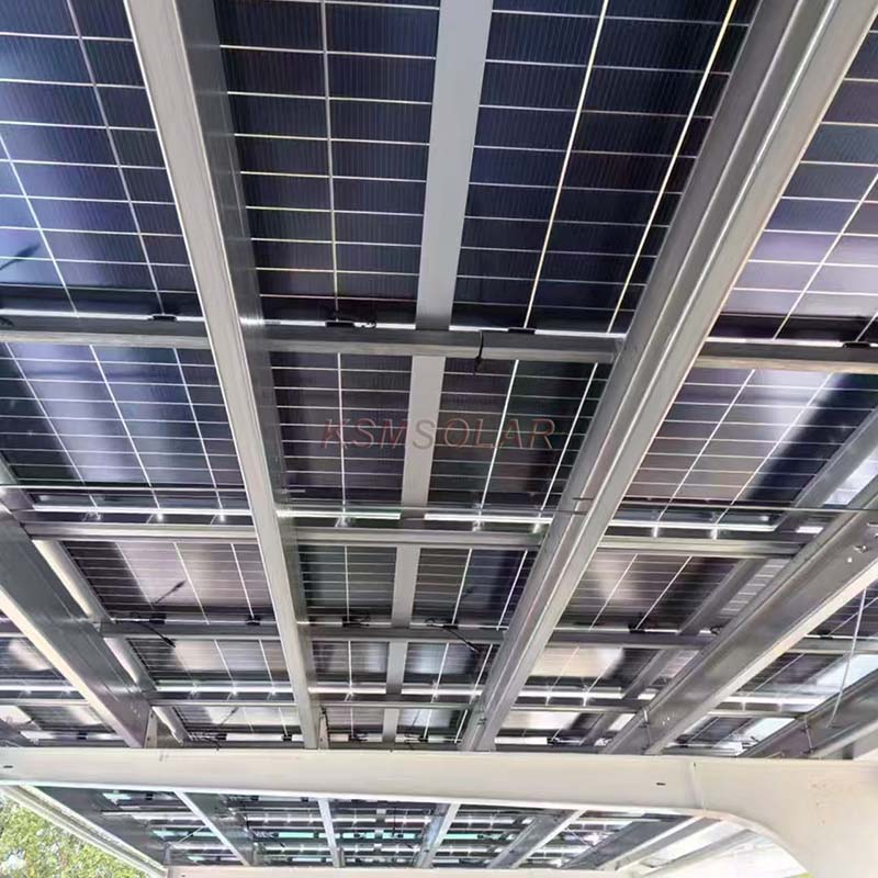 518.4KW Carbon Steel PV Carport In Guangdong
