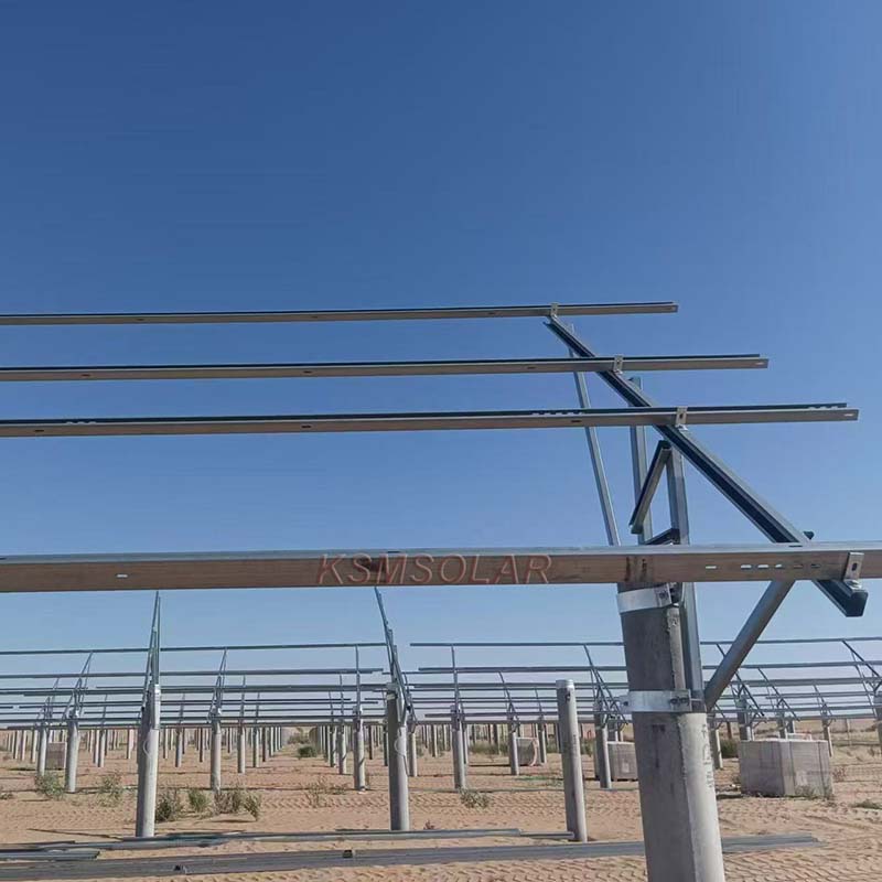 10MW ZAM Coated Steel with Cement Pile Foundations