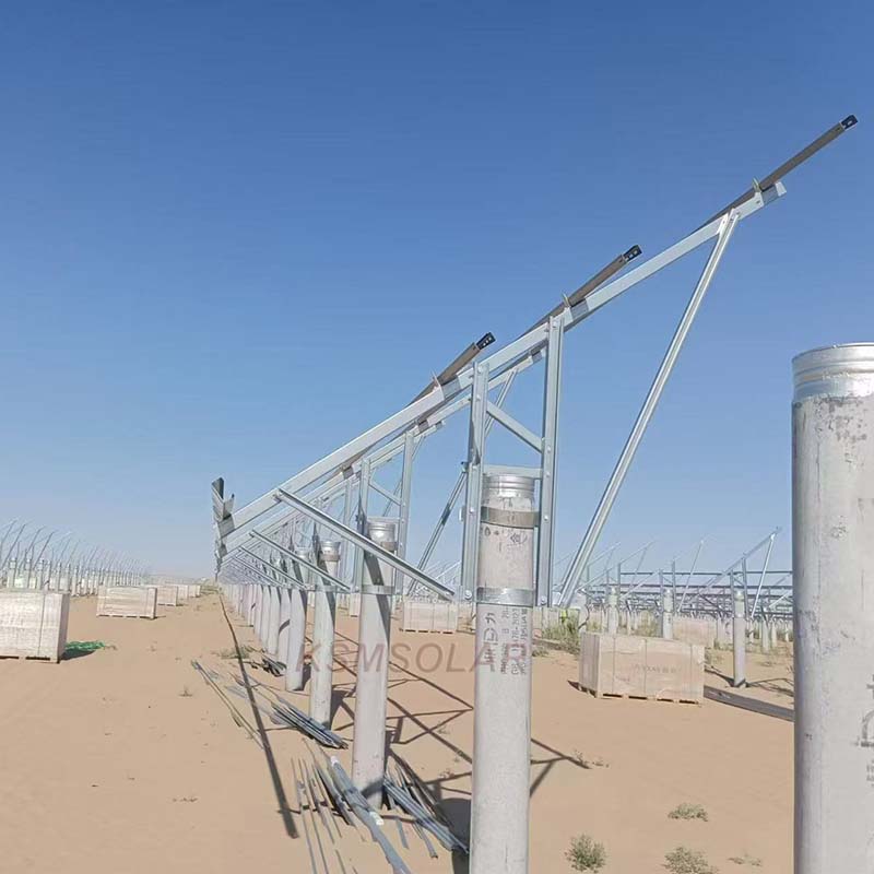 10MW ZAM Coated Steel with Cement Pile Foundations