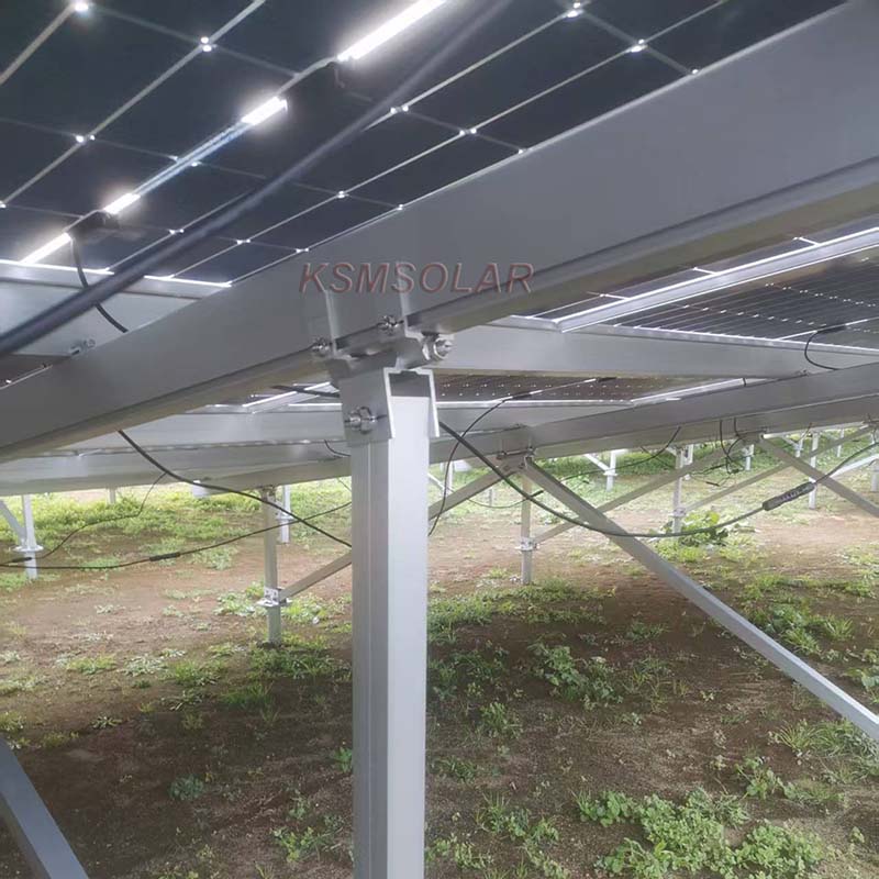 2MW Solar Mount System on Sloped Terrain 