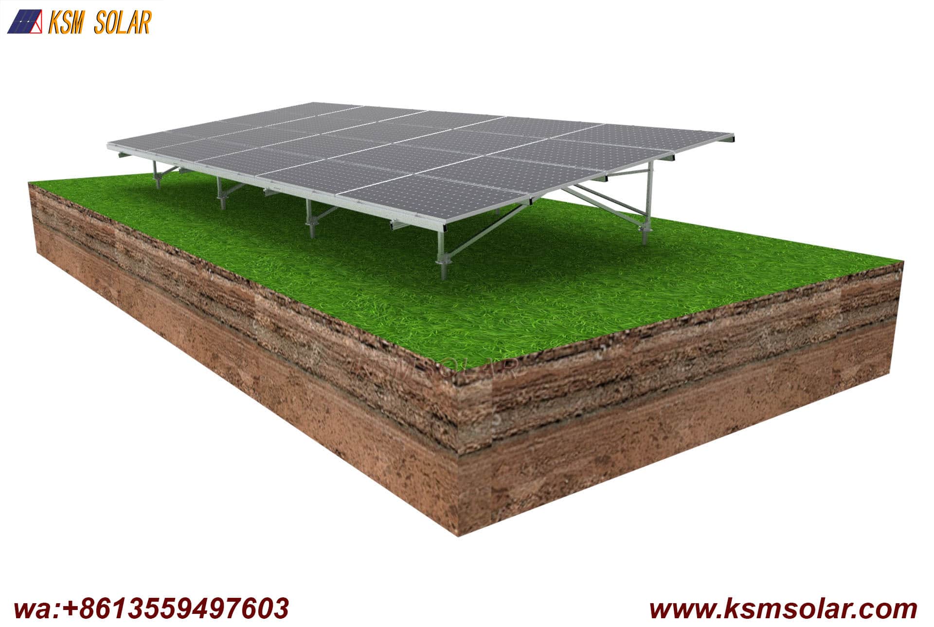 Aluminum W-Type Solar Mounting System