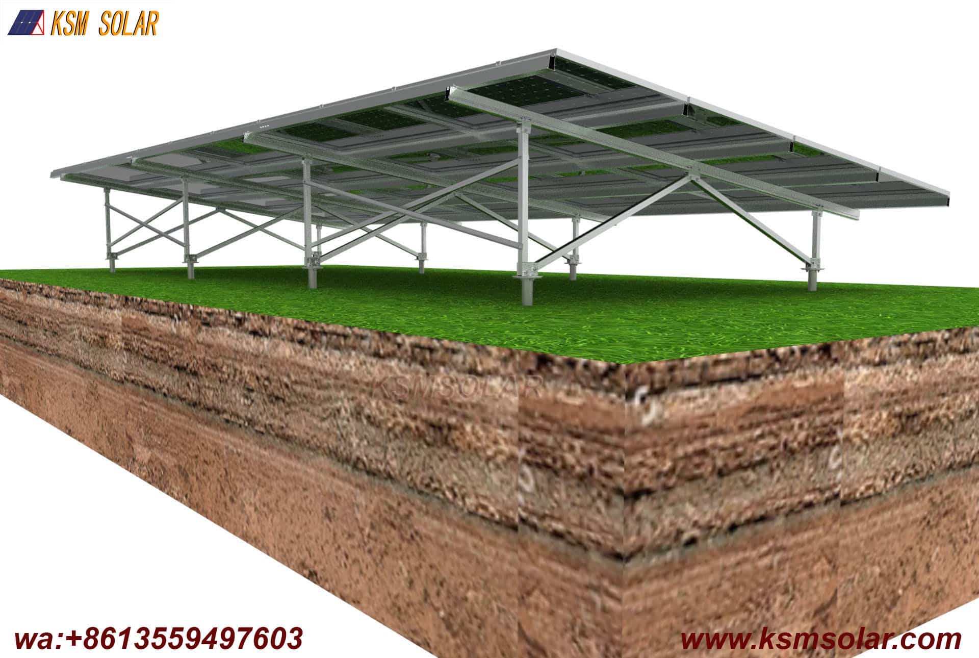 Aluminum W-Type Solar Mounting System