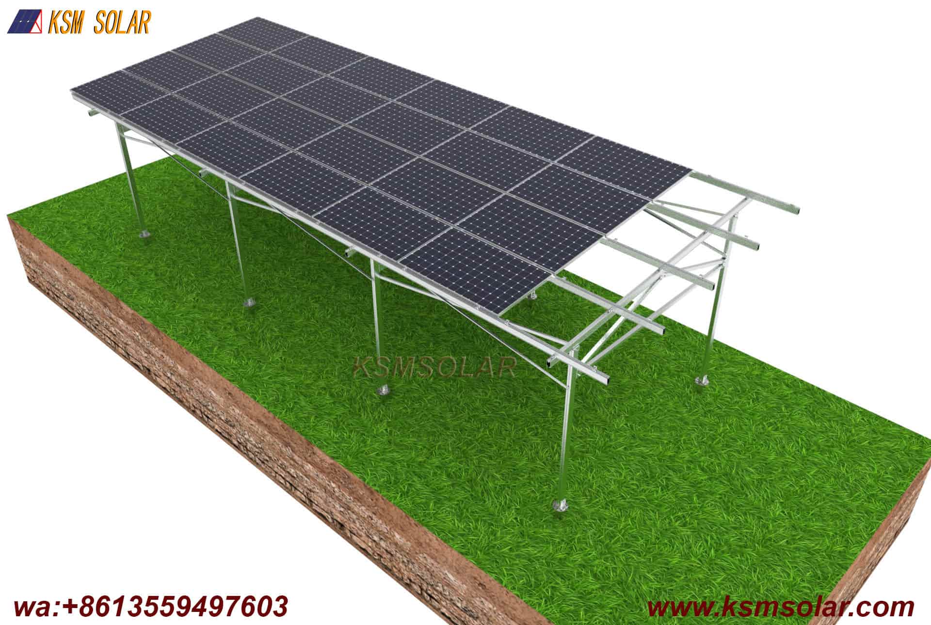 Aluminum Agricultural Solar Mount System
