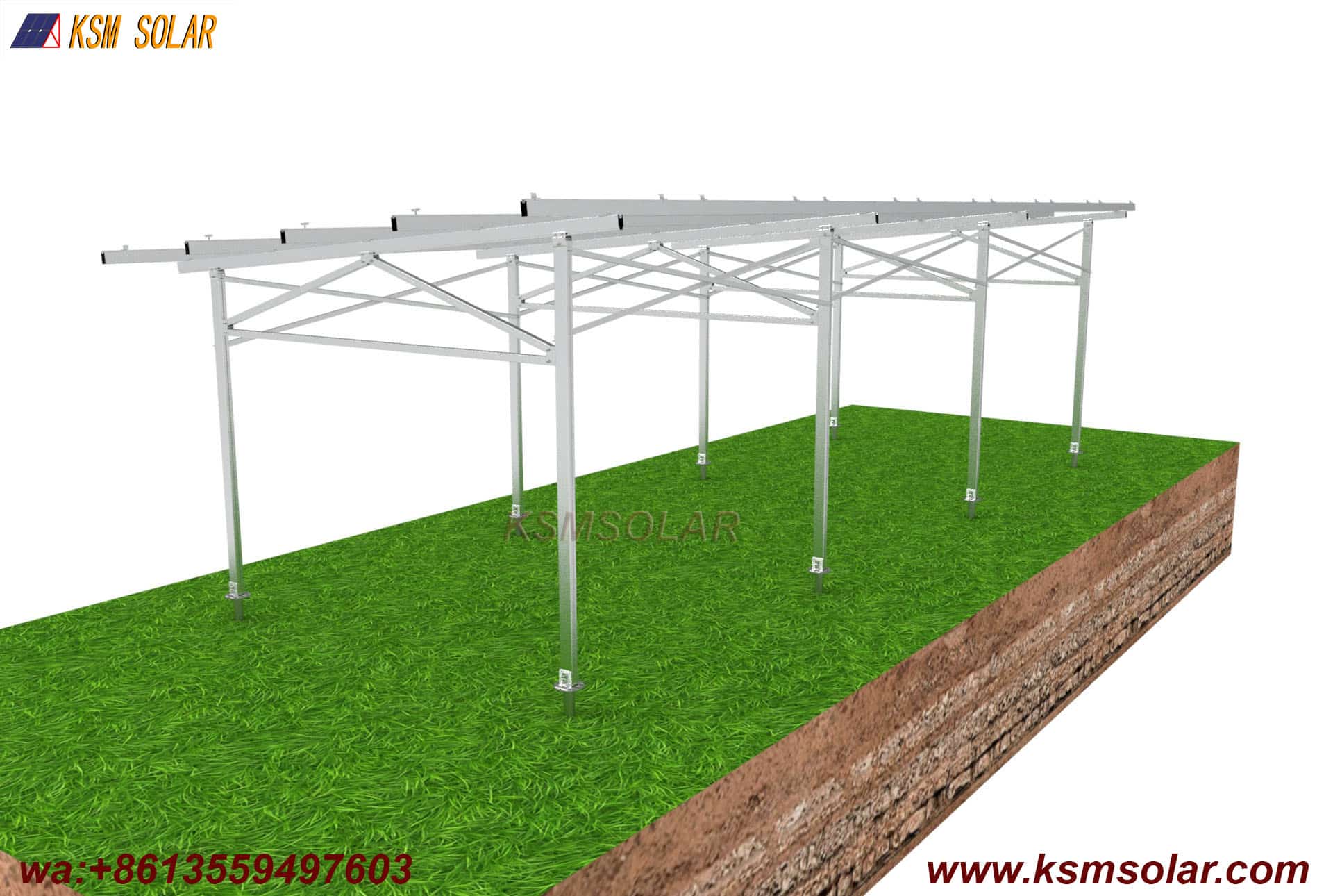 Aluminum Agricultural Solar Mount System