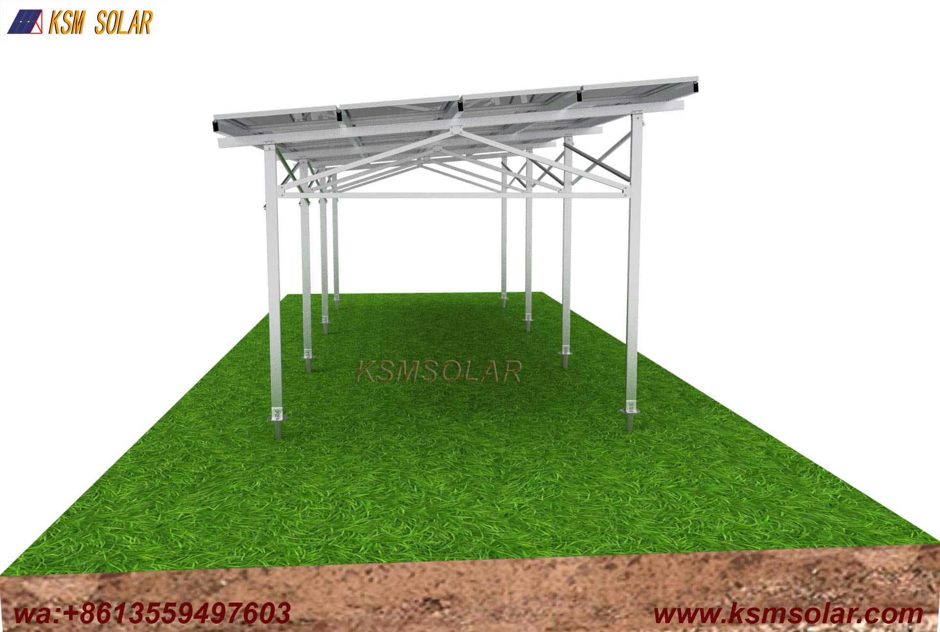 Aluminum Agricultural Solar Mount System