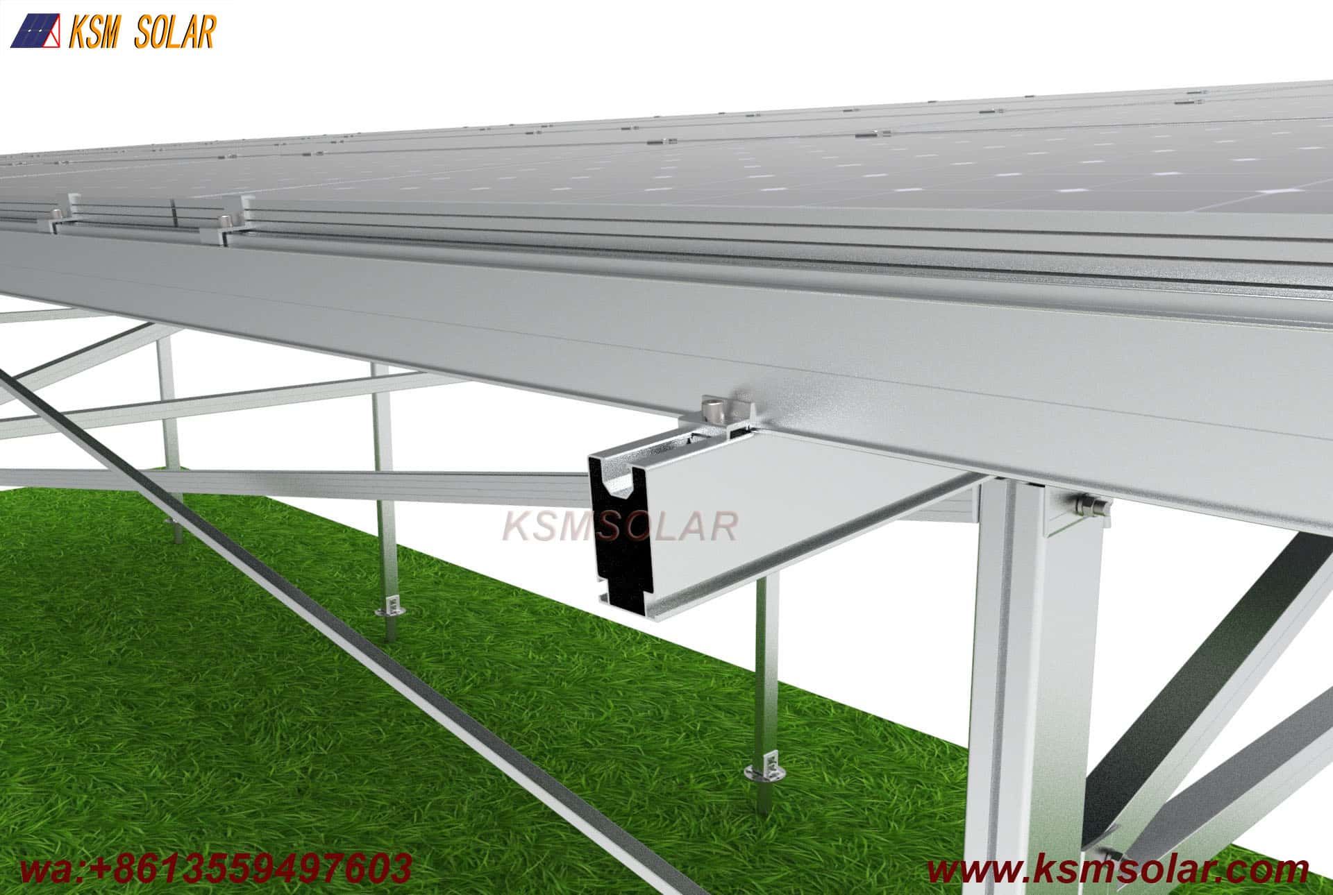 Aluminum Agricultural Solar Mount System