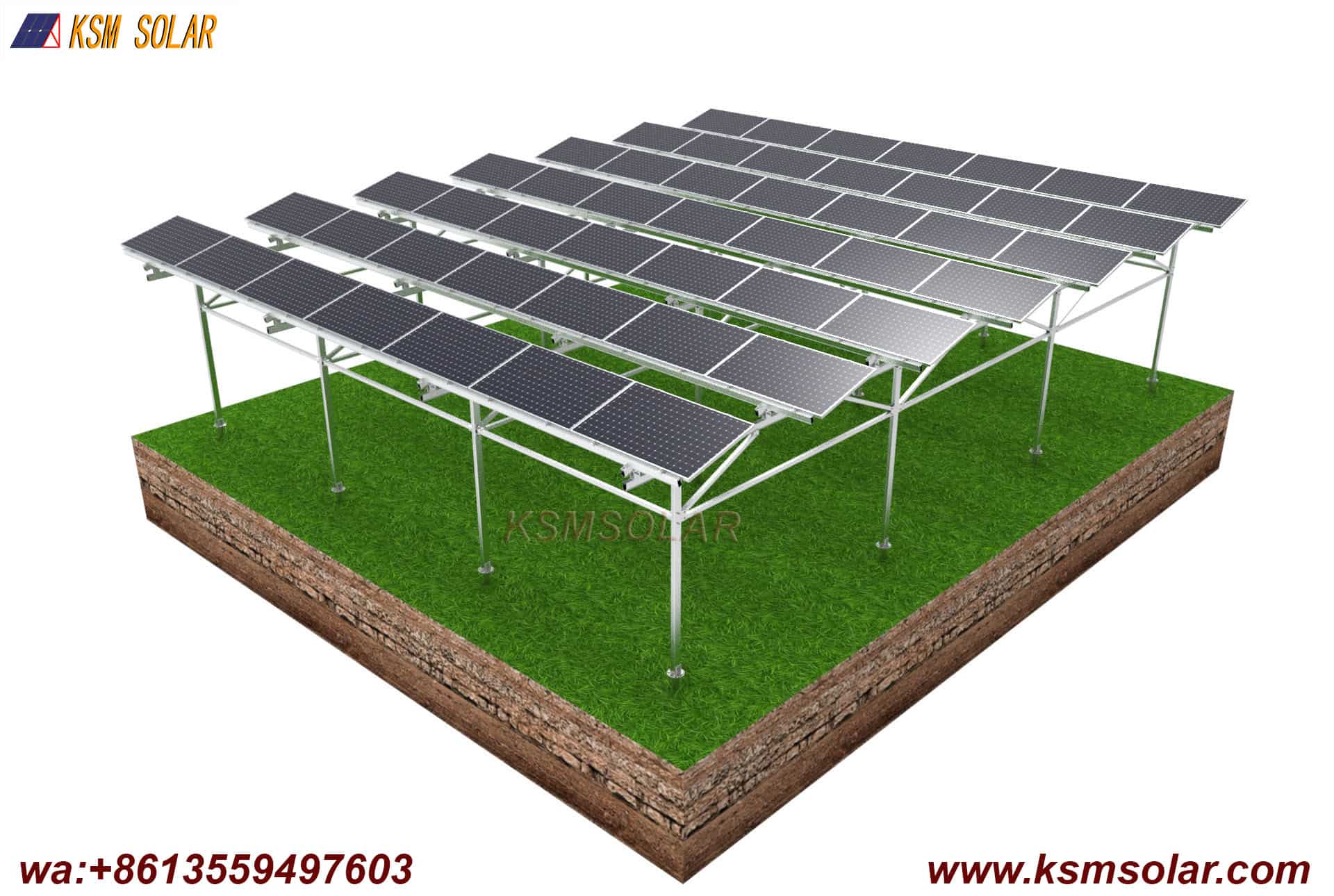 Splicing Solar Agricultural Aluminum Bracket