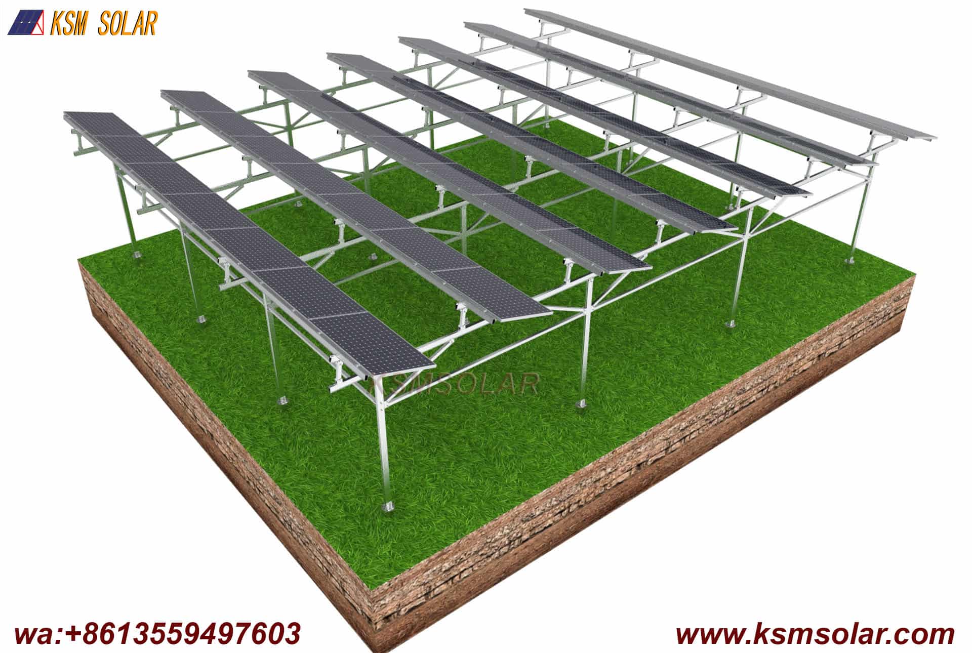 Splicing Solar Agricultural Aluminum Bracket