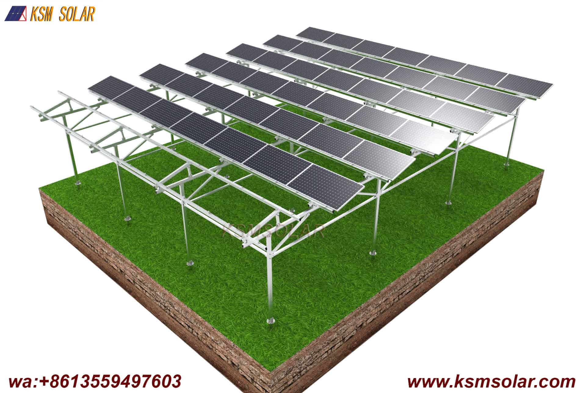 Splicing Solar Agricultural Aluminum Bracket