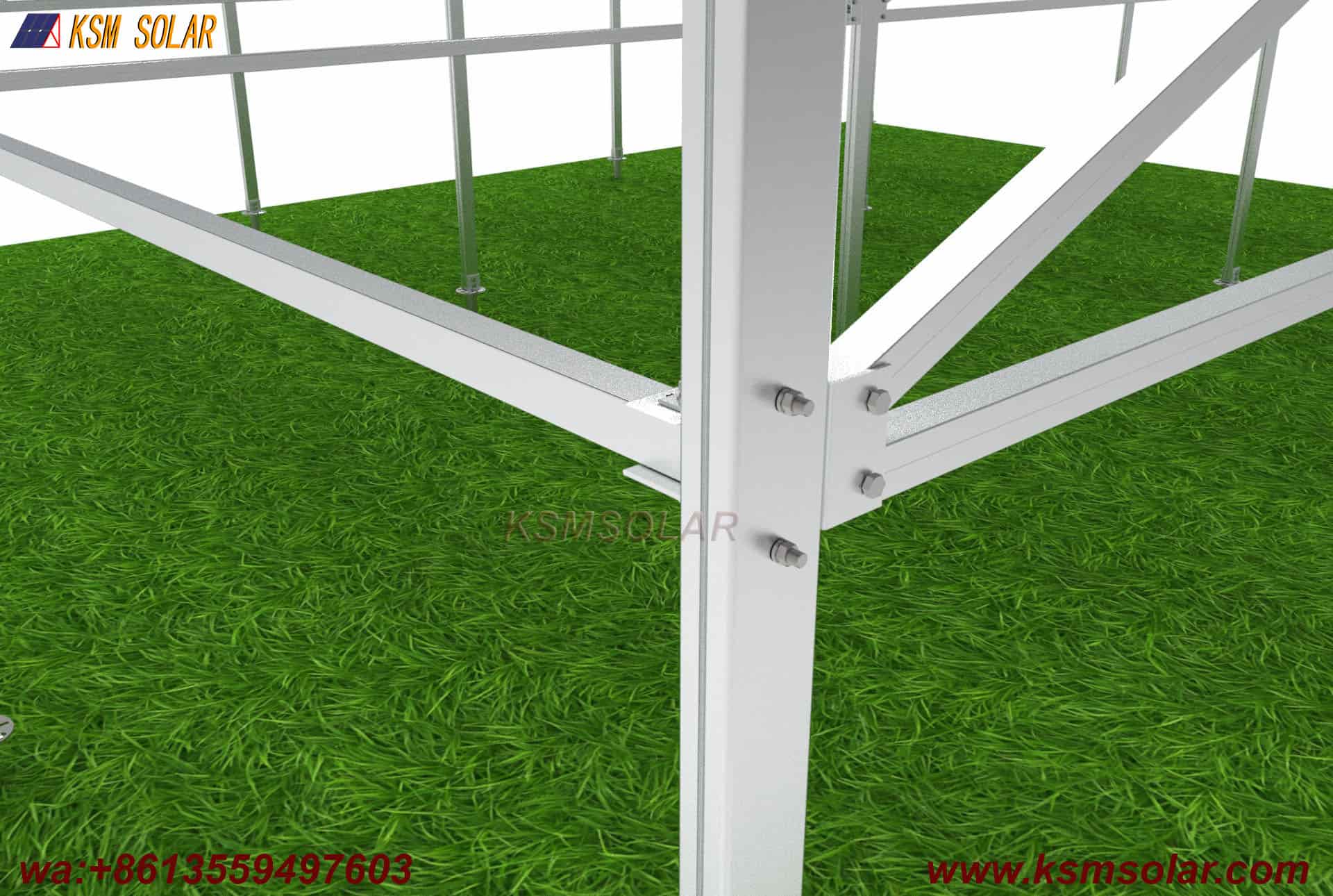 Splicing Solar Agricultural Aluminum Bracket
