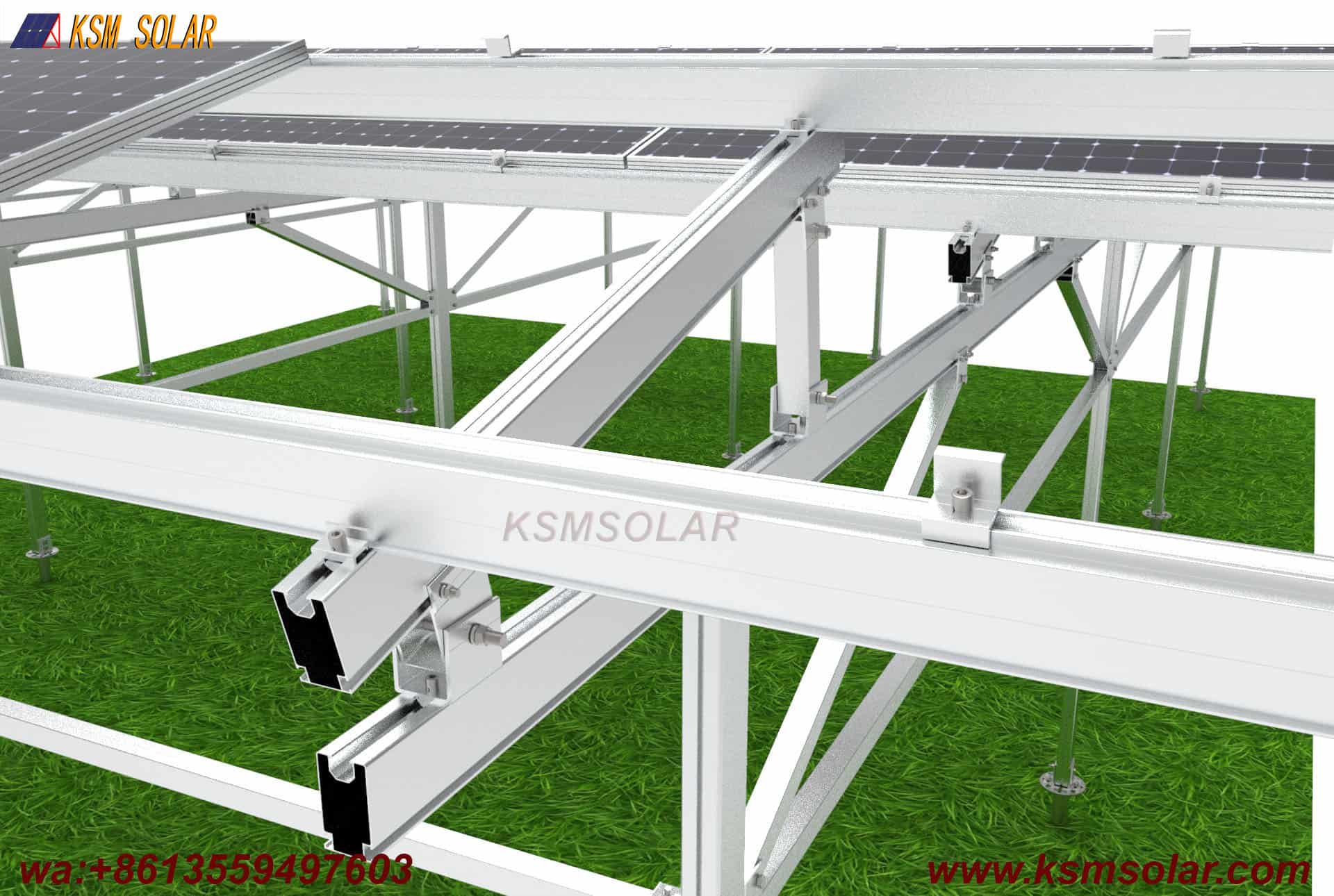Splicing Solar Agricultural Aluminum Bracket