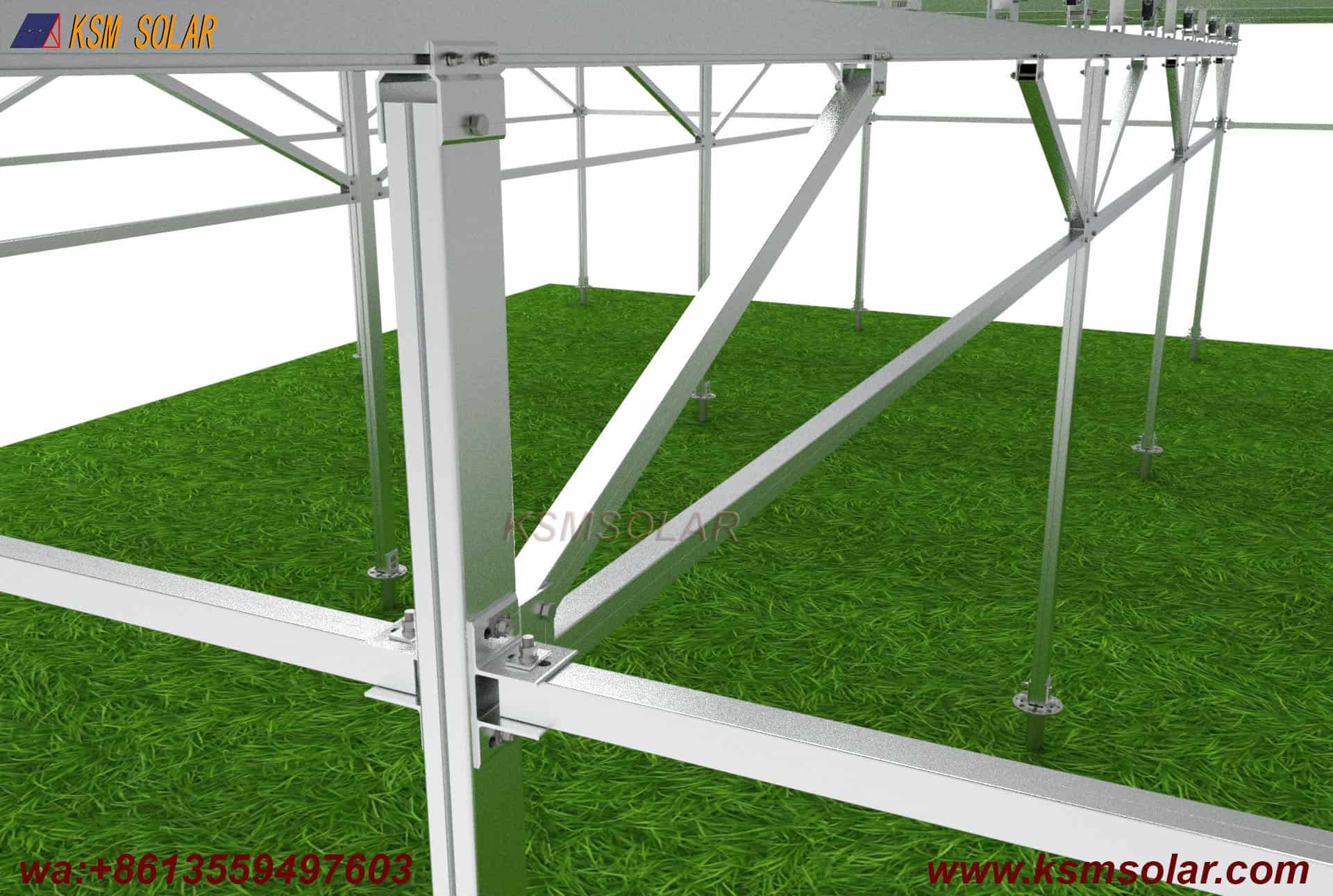 Splicing Solar Agricultural Aluminum Bracket