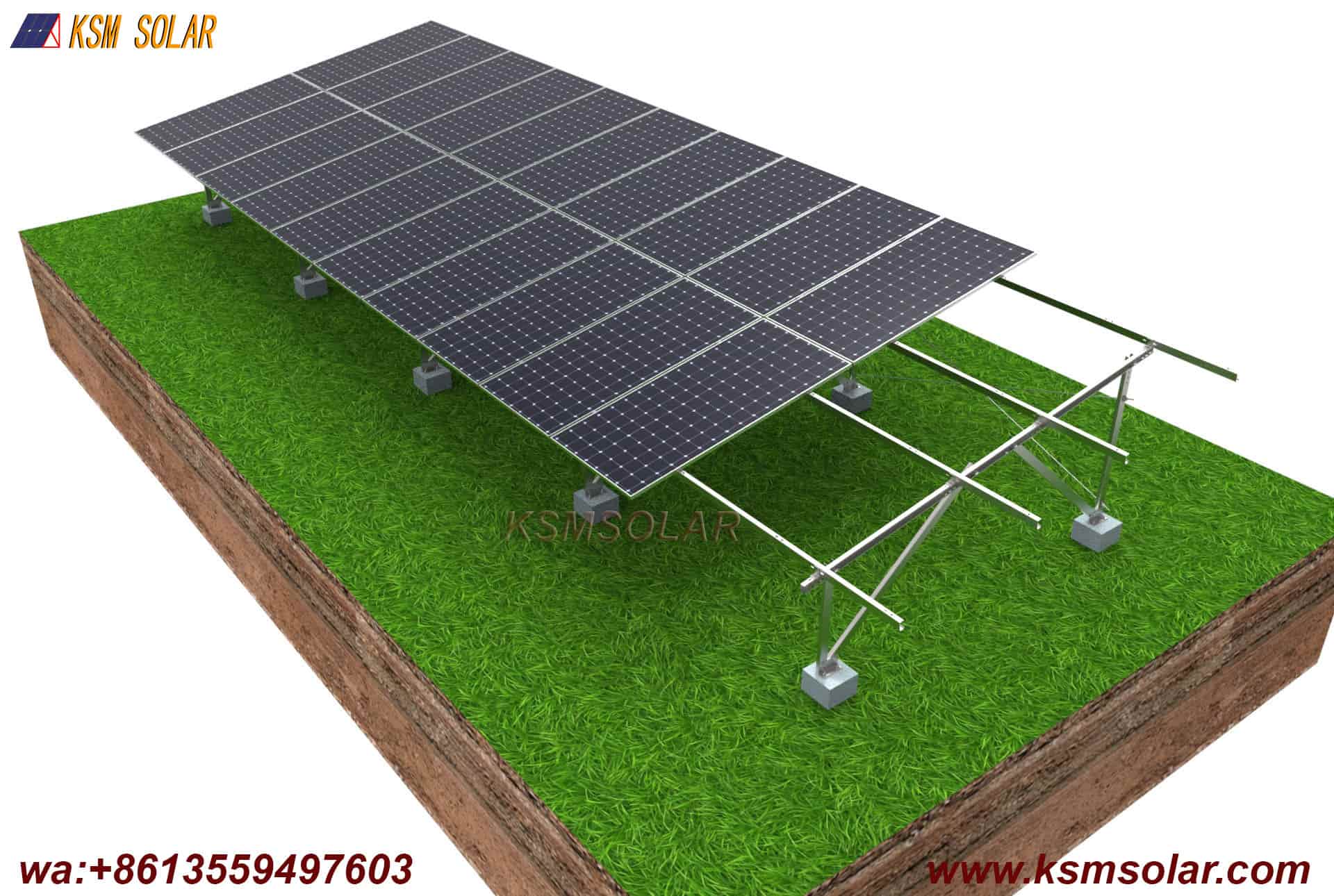 ZAM Concrete Foundation Solar Mount System