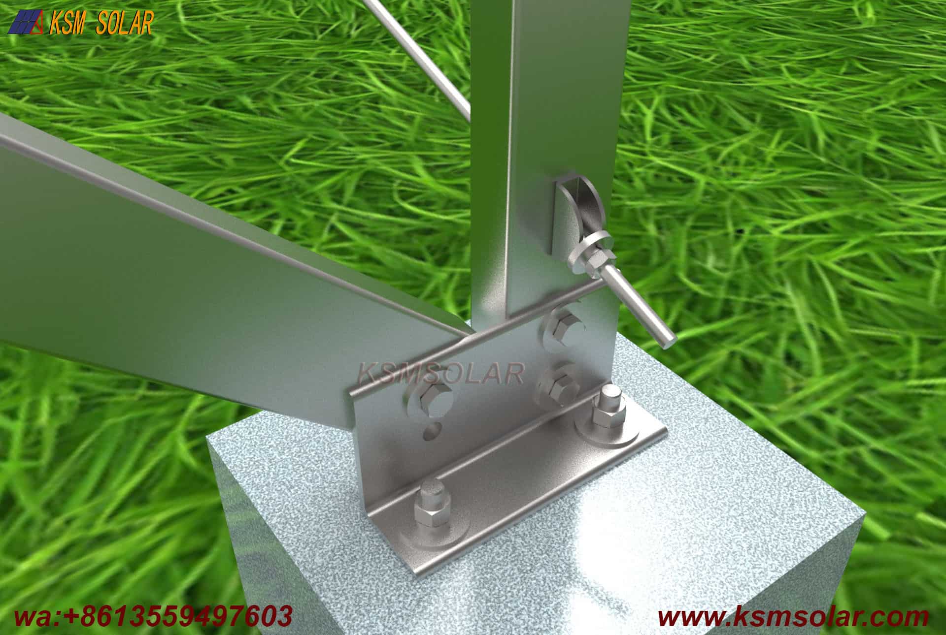 ZAM Concrete Foundation Solar Mount System