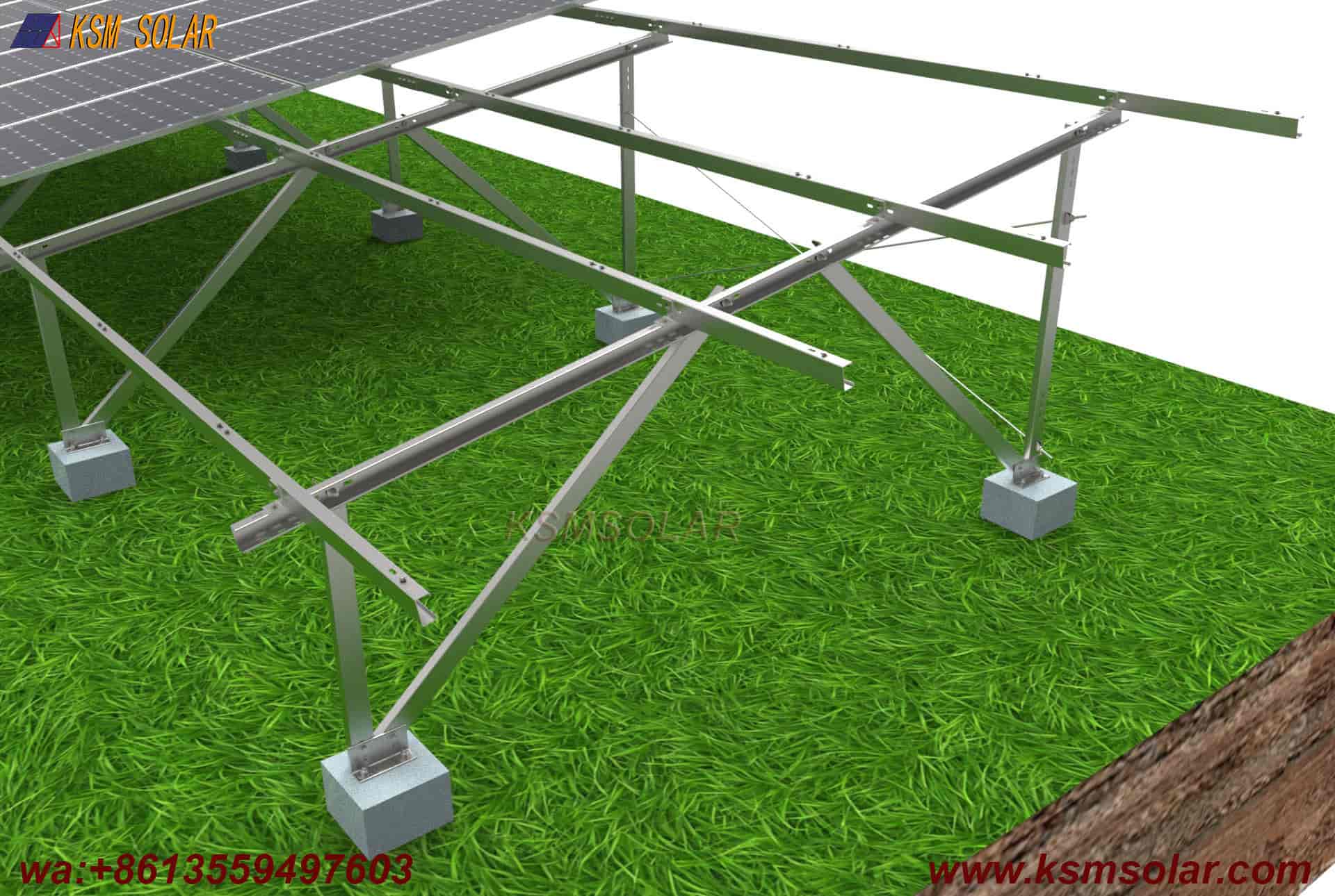 ZAM Concrete Foundation Solar Mount System