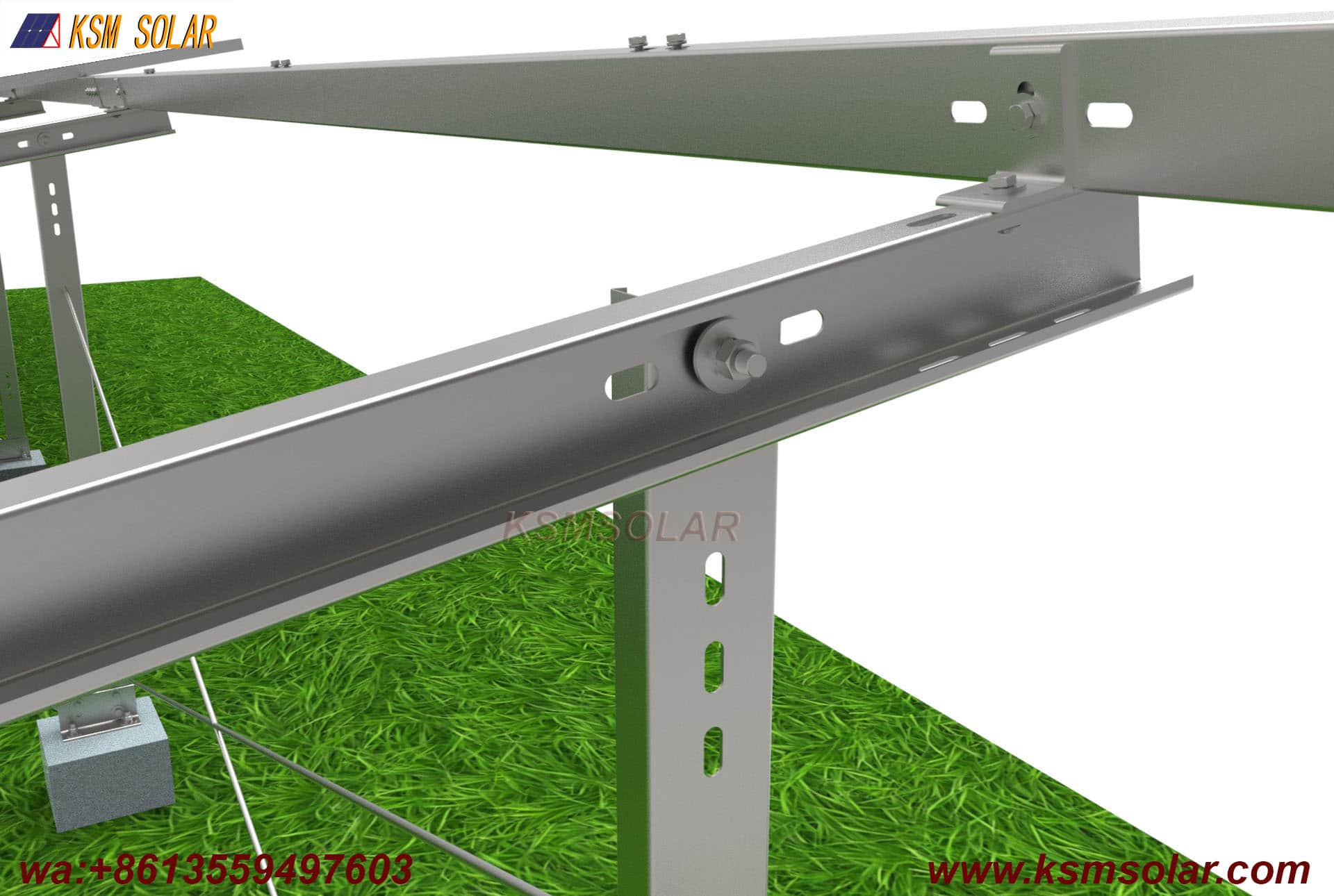 ZAM Concrete Foundation Solar Mount System