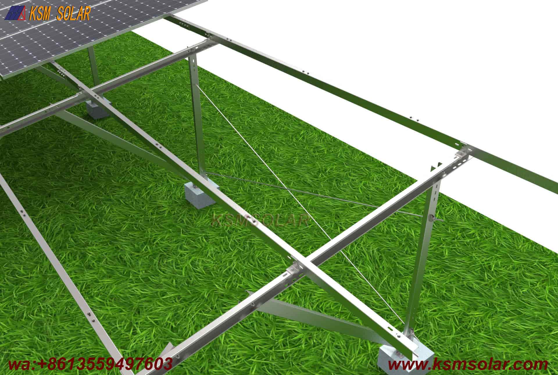 ZAM Concrete Foundation Solar Mount System
