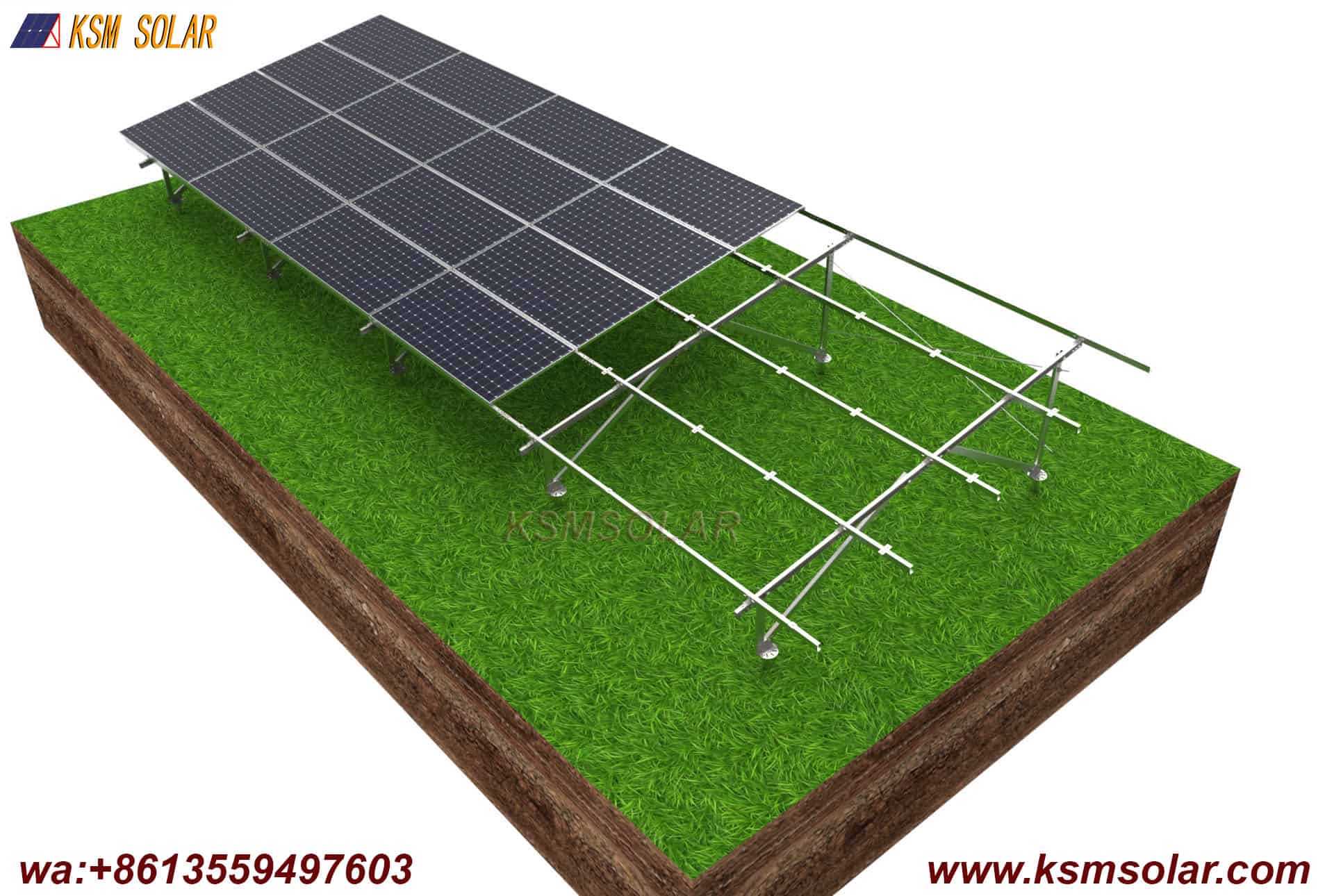 ZAM With Screw Pile Solar Mount System