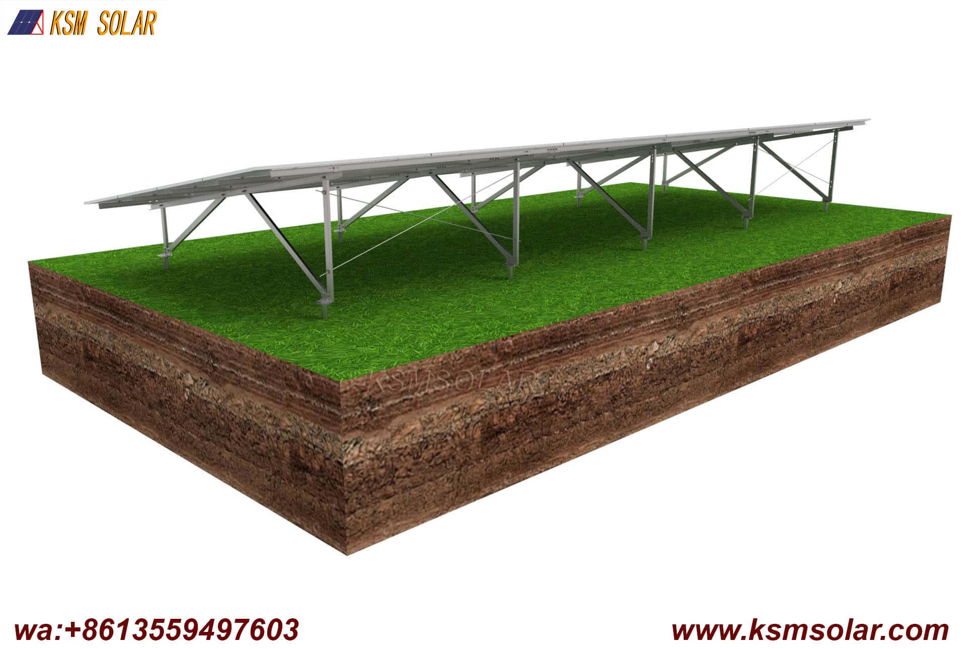 ZAM With Screw Pile Solar Mount System