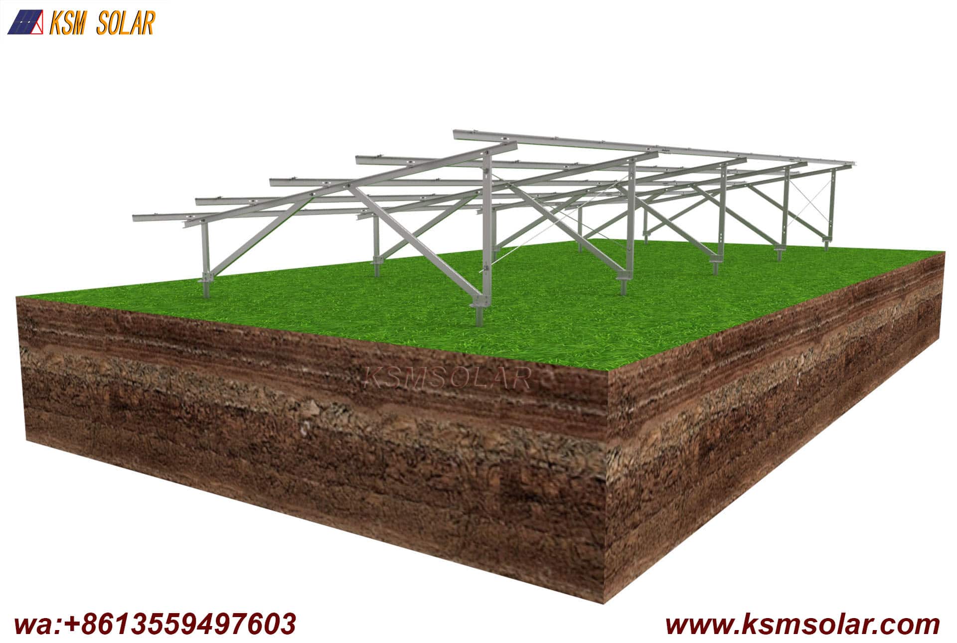 ZAM With Screw Pile Solar Mount System